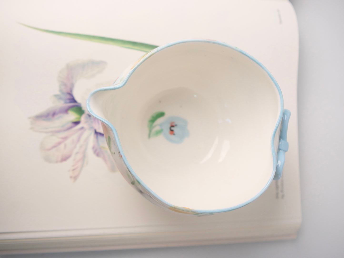 blue ribbon tulip matcha bowl