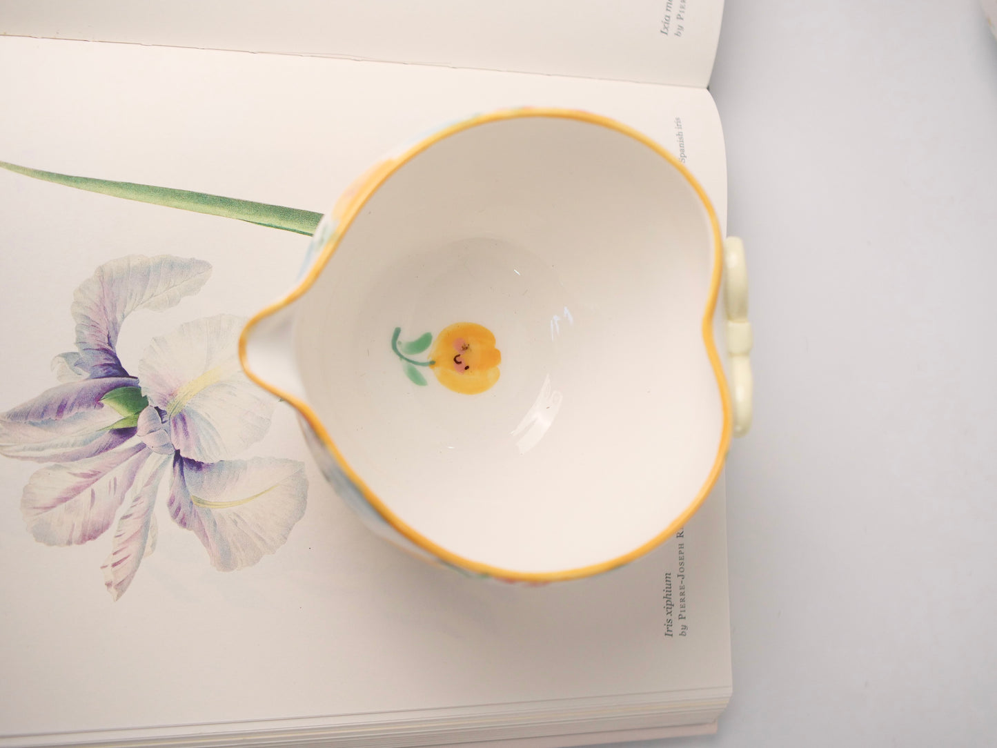 yellow ribbon tulip matcha bowl