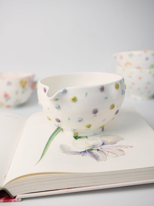 moss and mauve matcha bowl