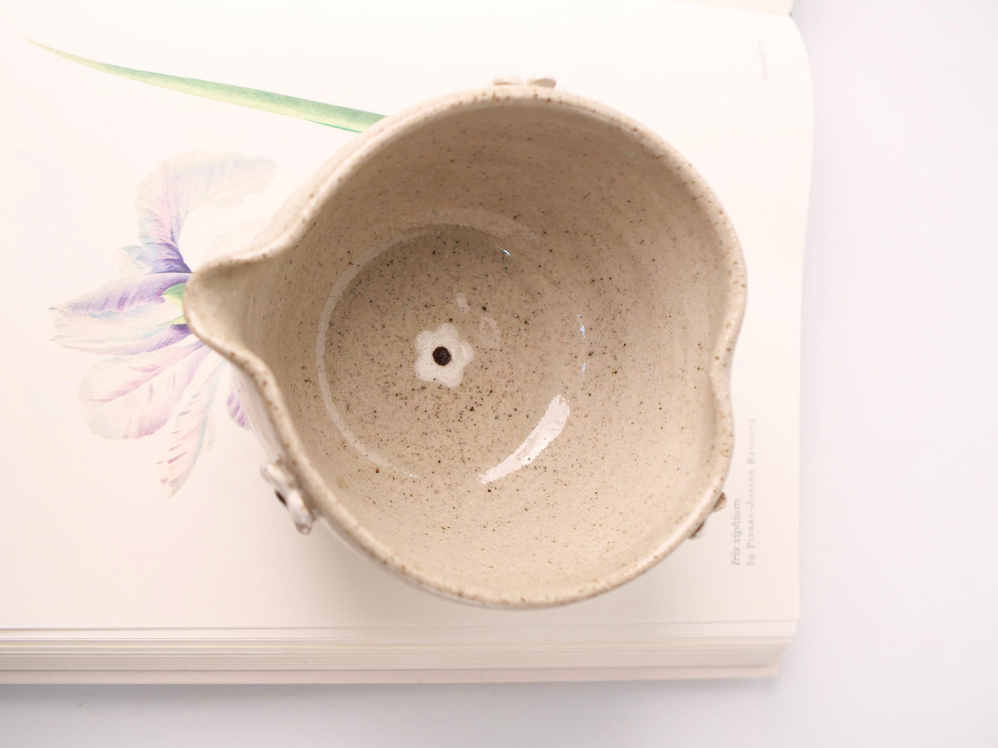 earthen blossom matcha bowl