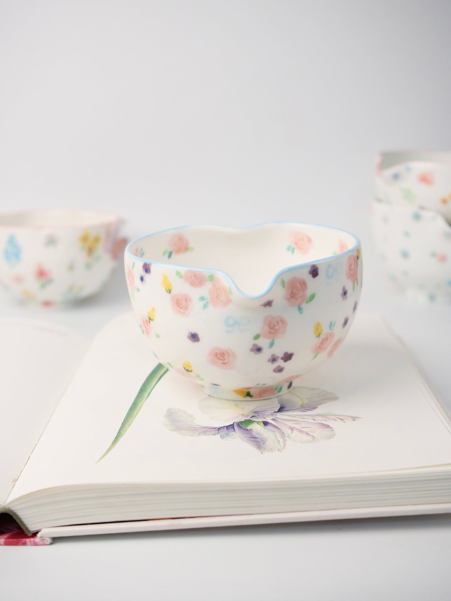 blushing rose matcha bowl