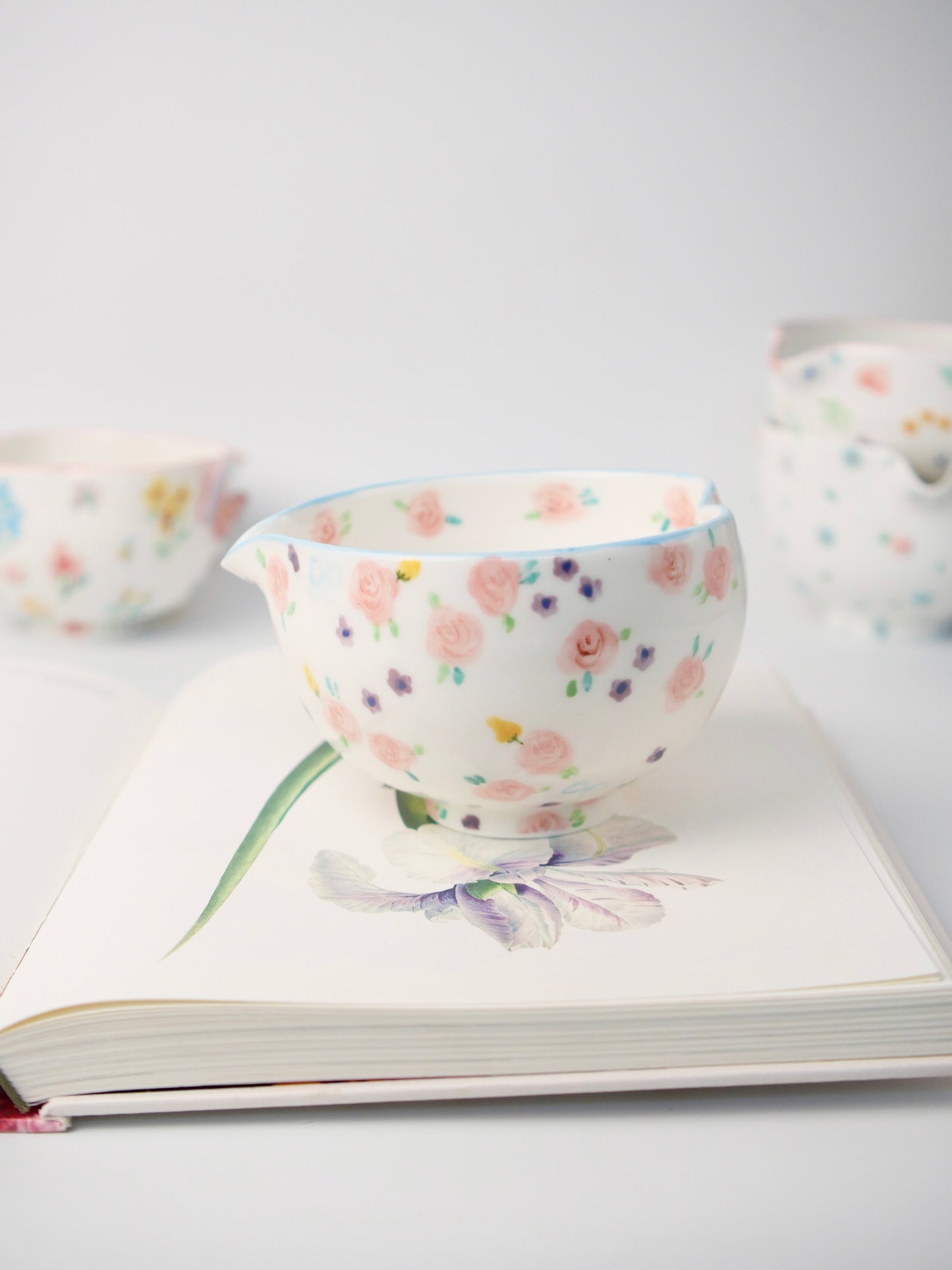 blushing rose matcha bowl