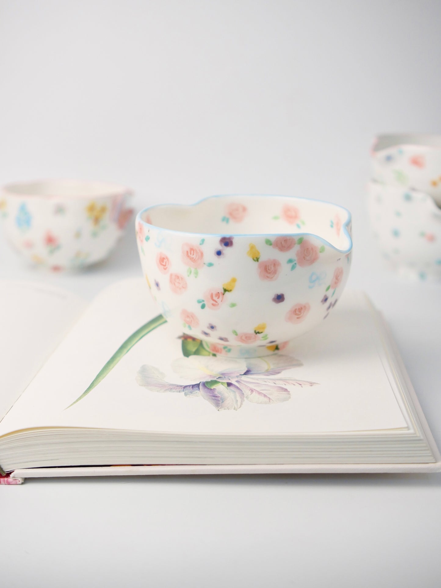 blushing rose matcha bowl