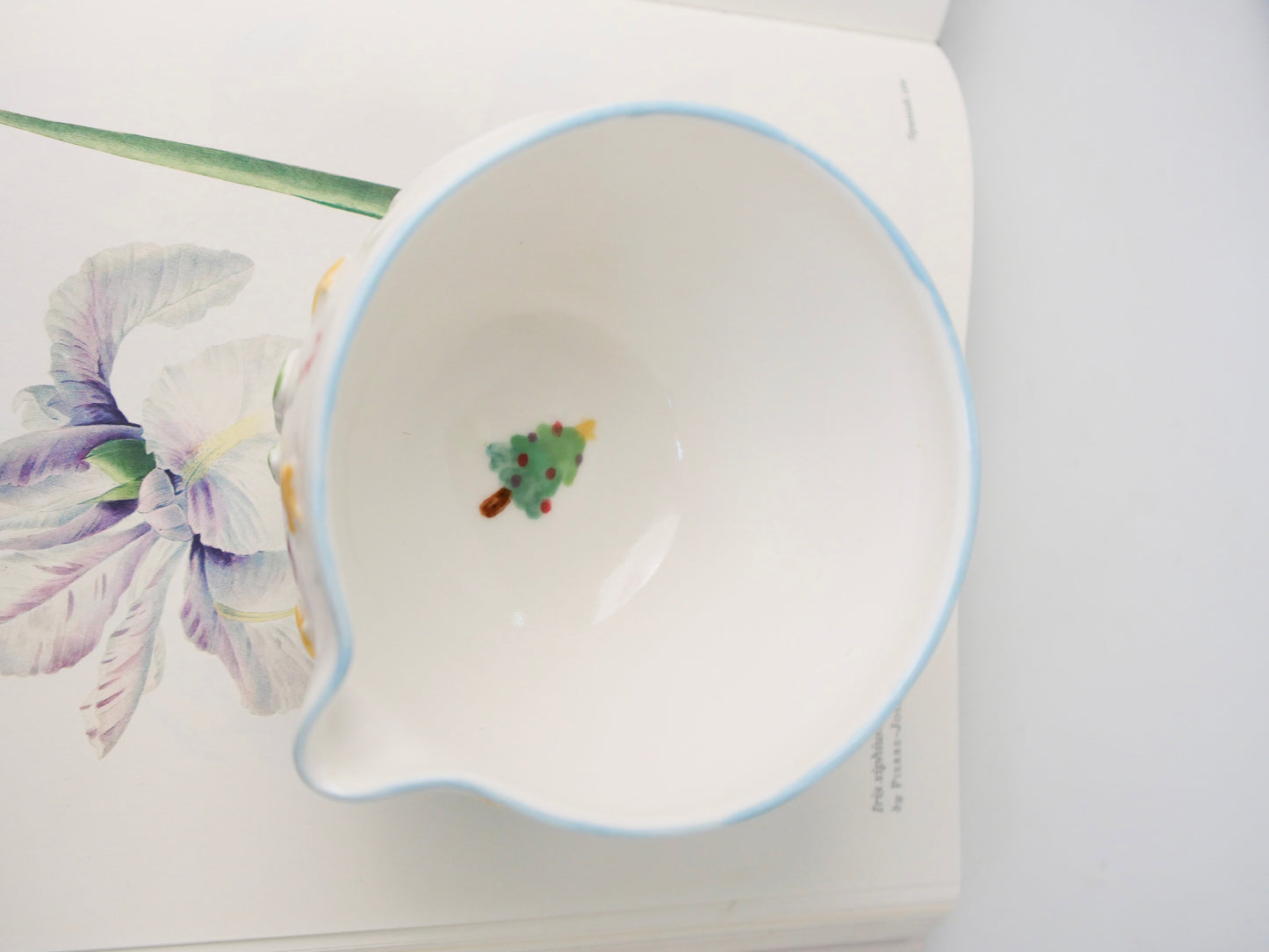 snowy globe matcha bowl