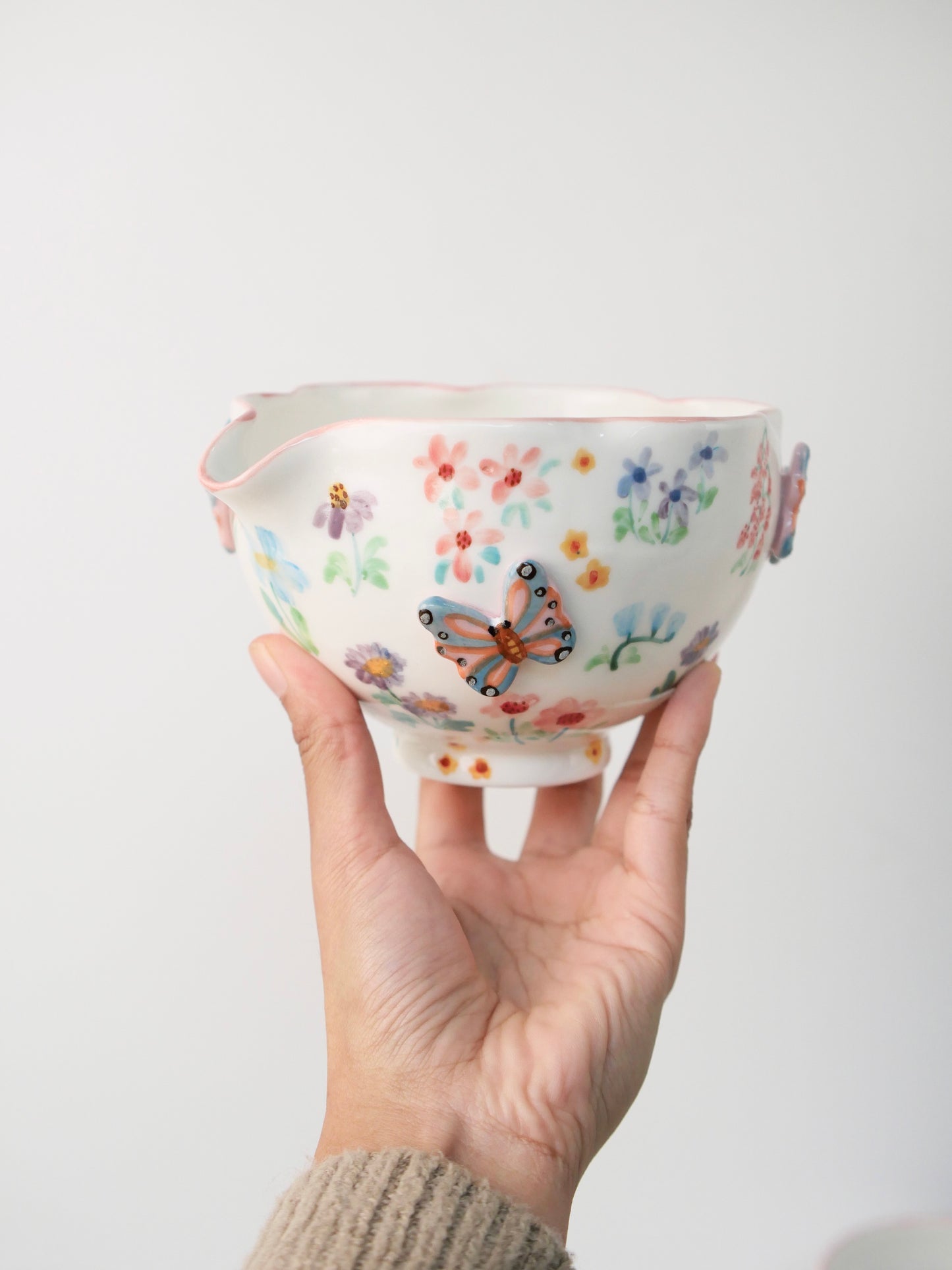 pink botanica matcha bowl