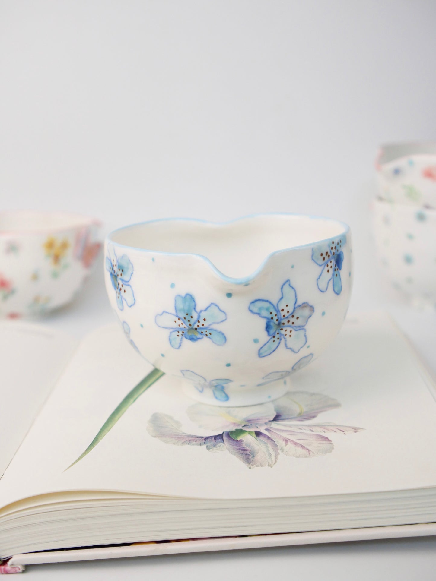 blue orchid matcha bowl