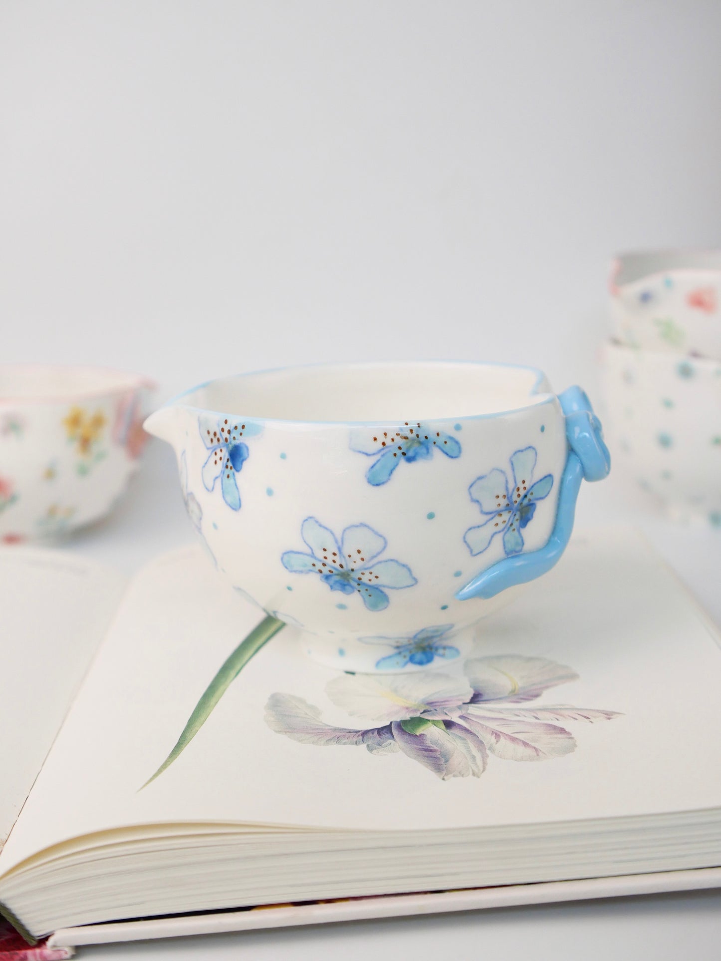 blue orchid matcha bowl