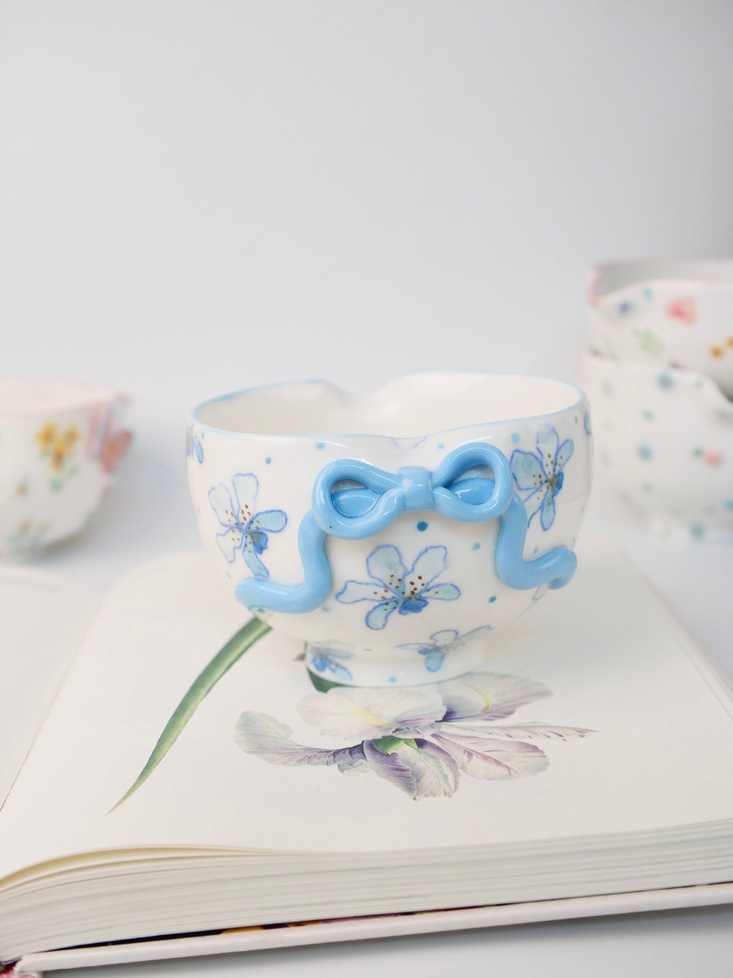 blue orchid matcha bowl