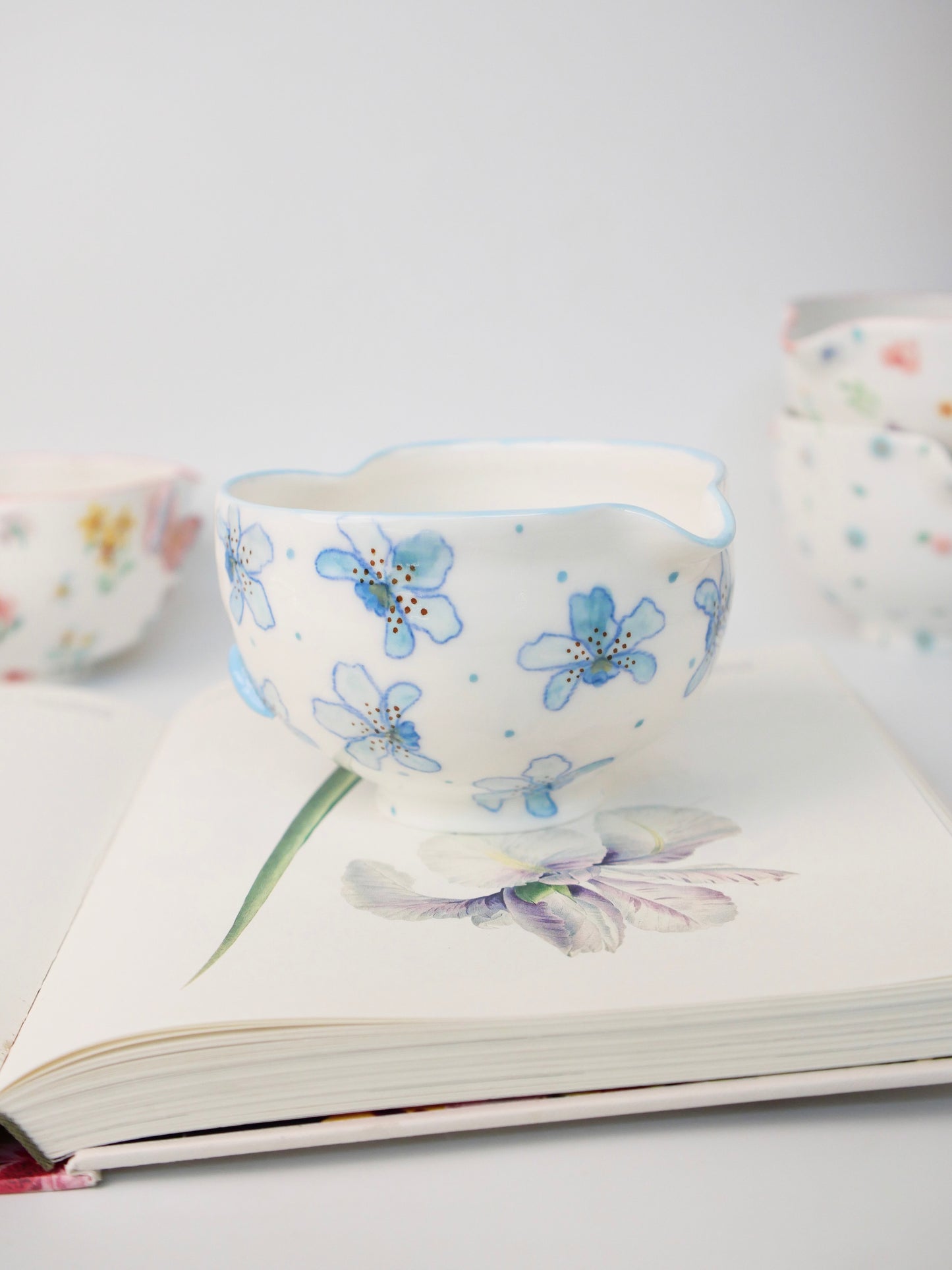 blue orchid matcha bowl