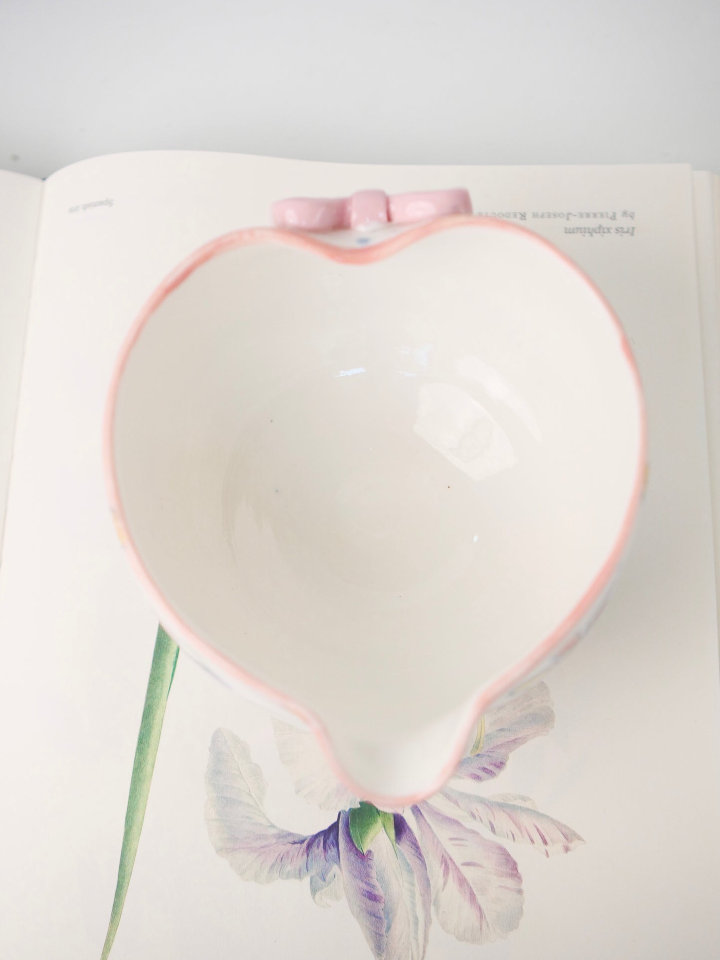 pink orchid matcha bowl