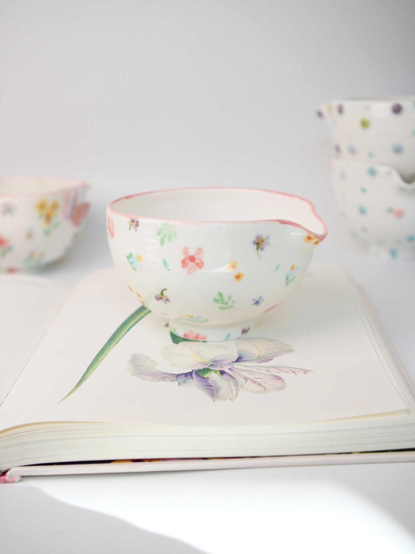 floral whimsy matcha bowl