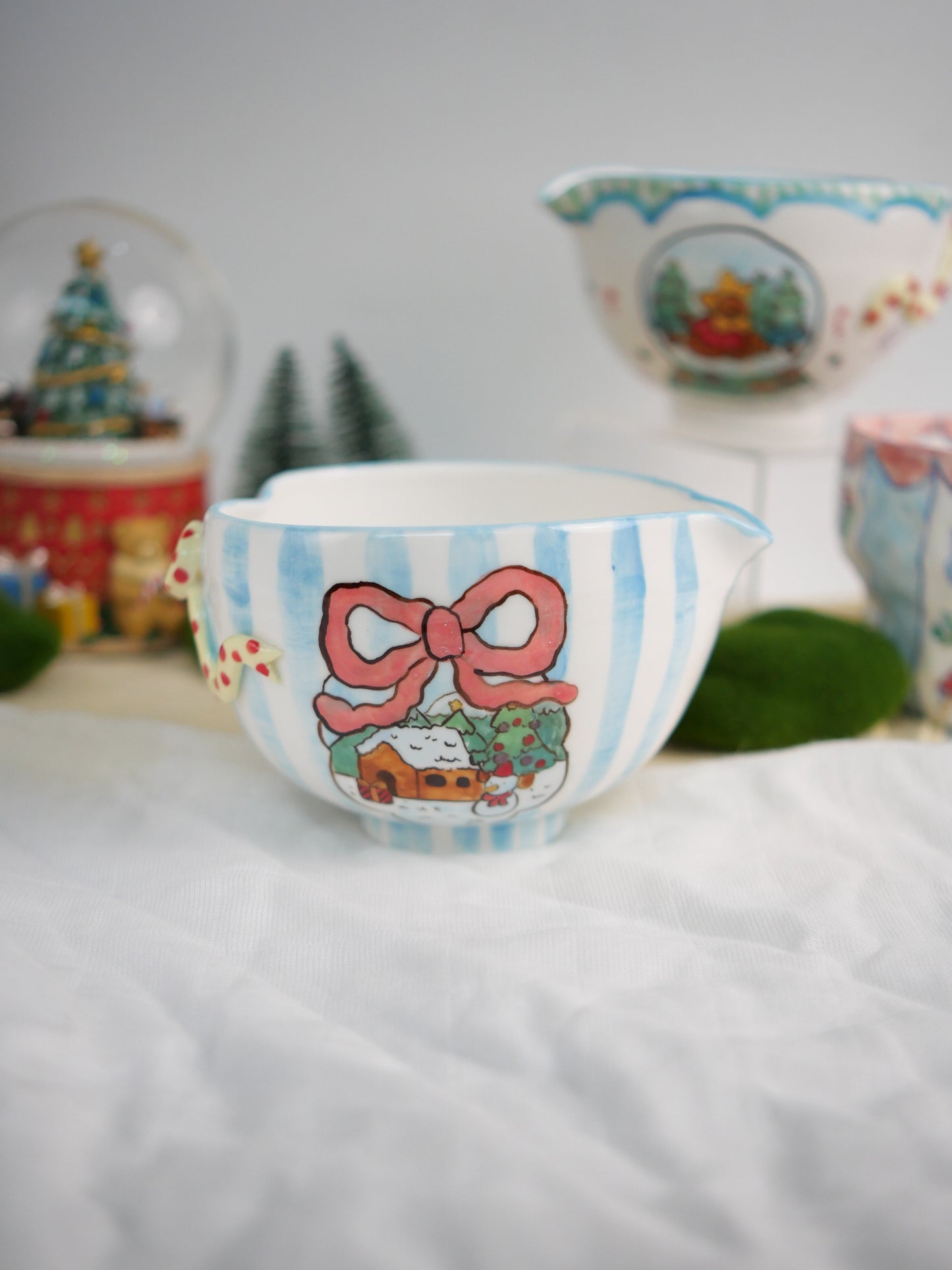 ribbon snow matcha bowl