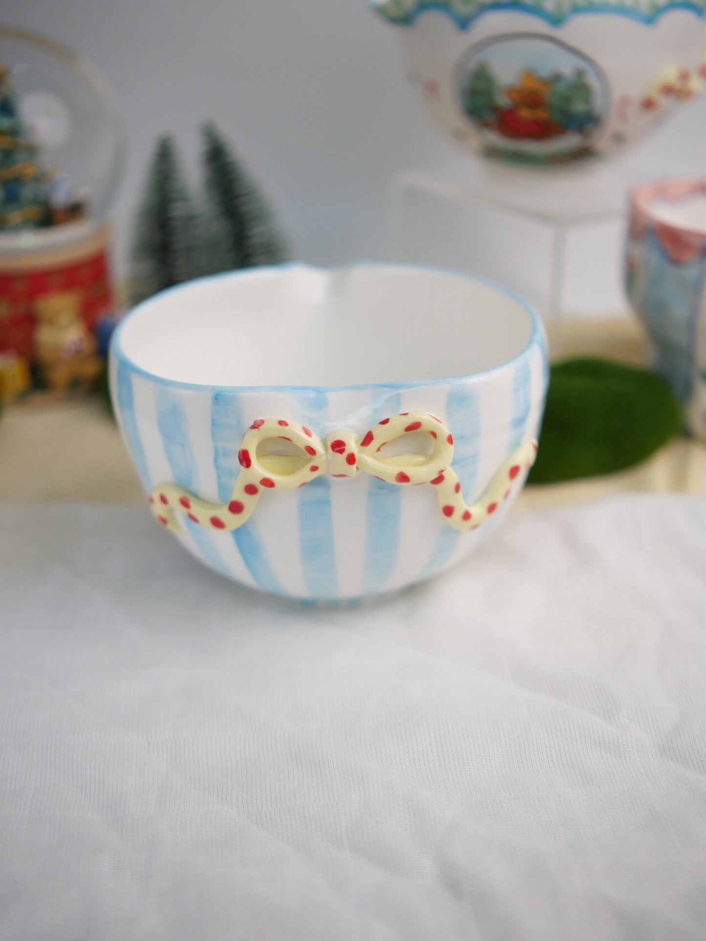 ribbon snow matcha bowl