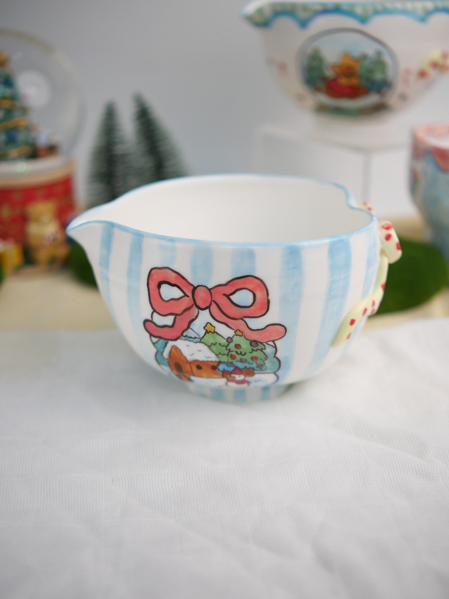 ribbon snow matcha bowl