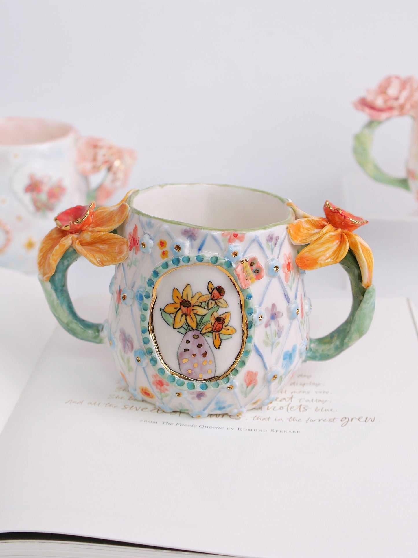 Daffodil sun mug