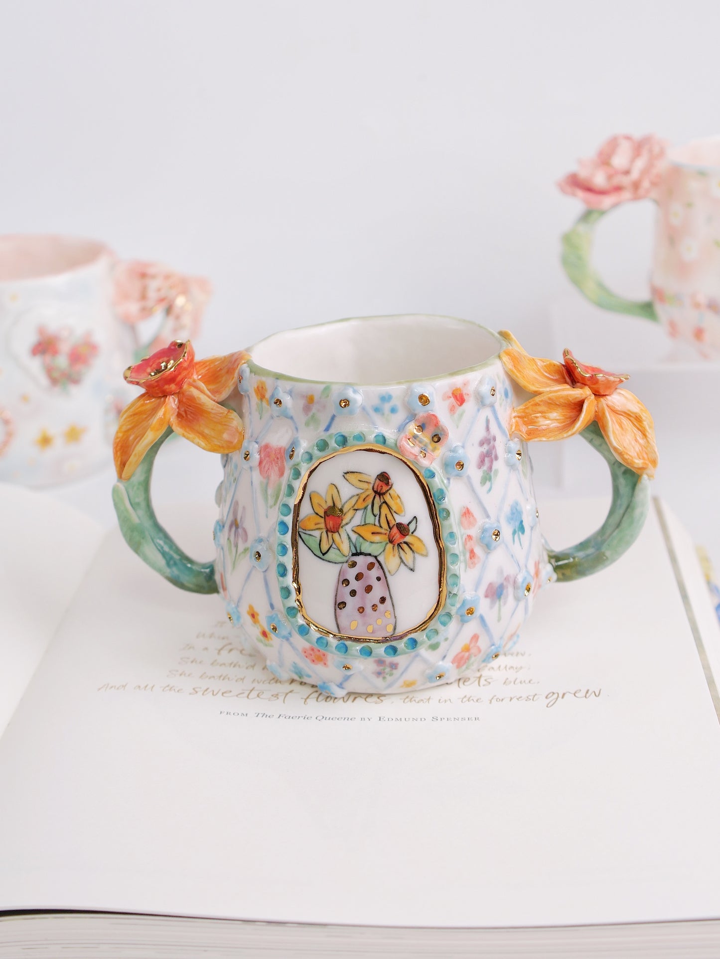 Daffodil sun mug