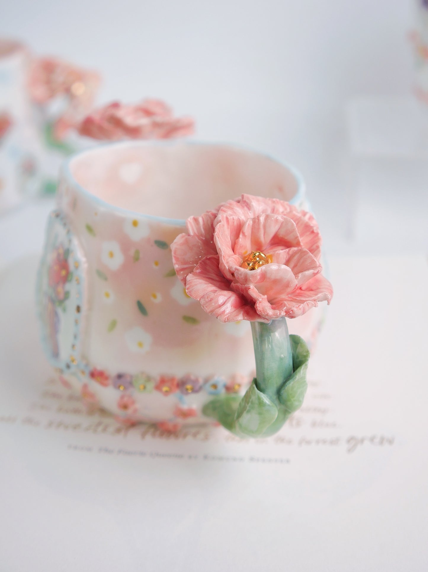Peony bliss mug