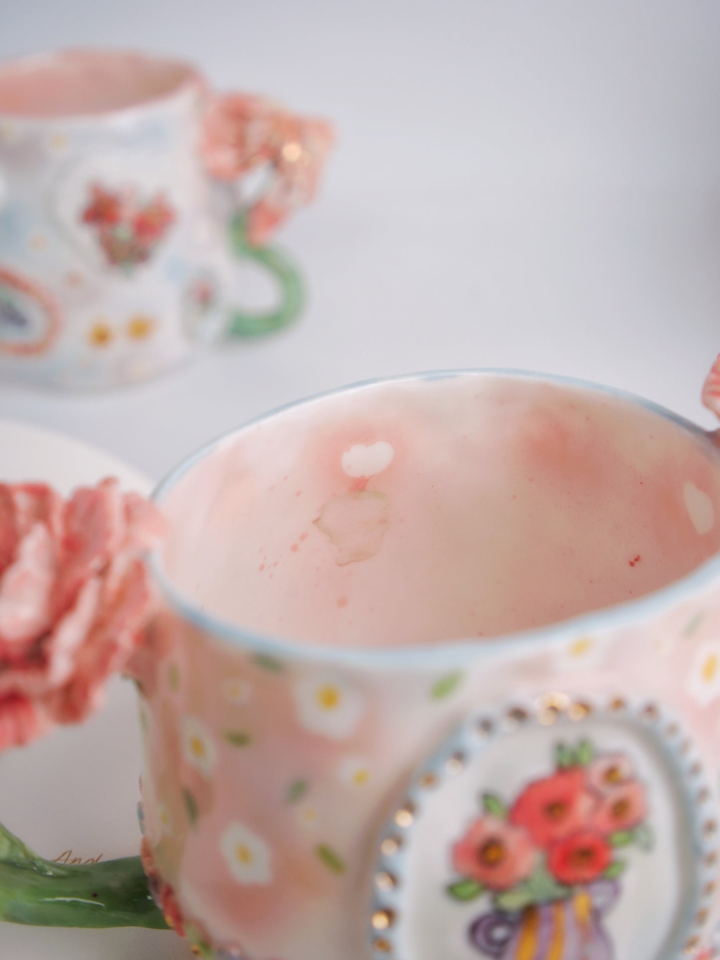 Peony bliss mug