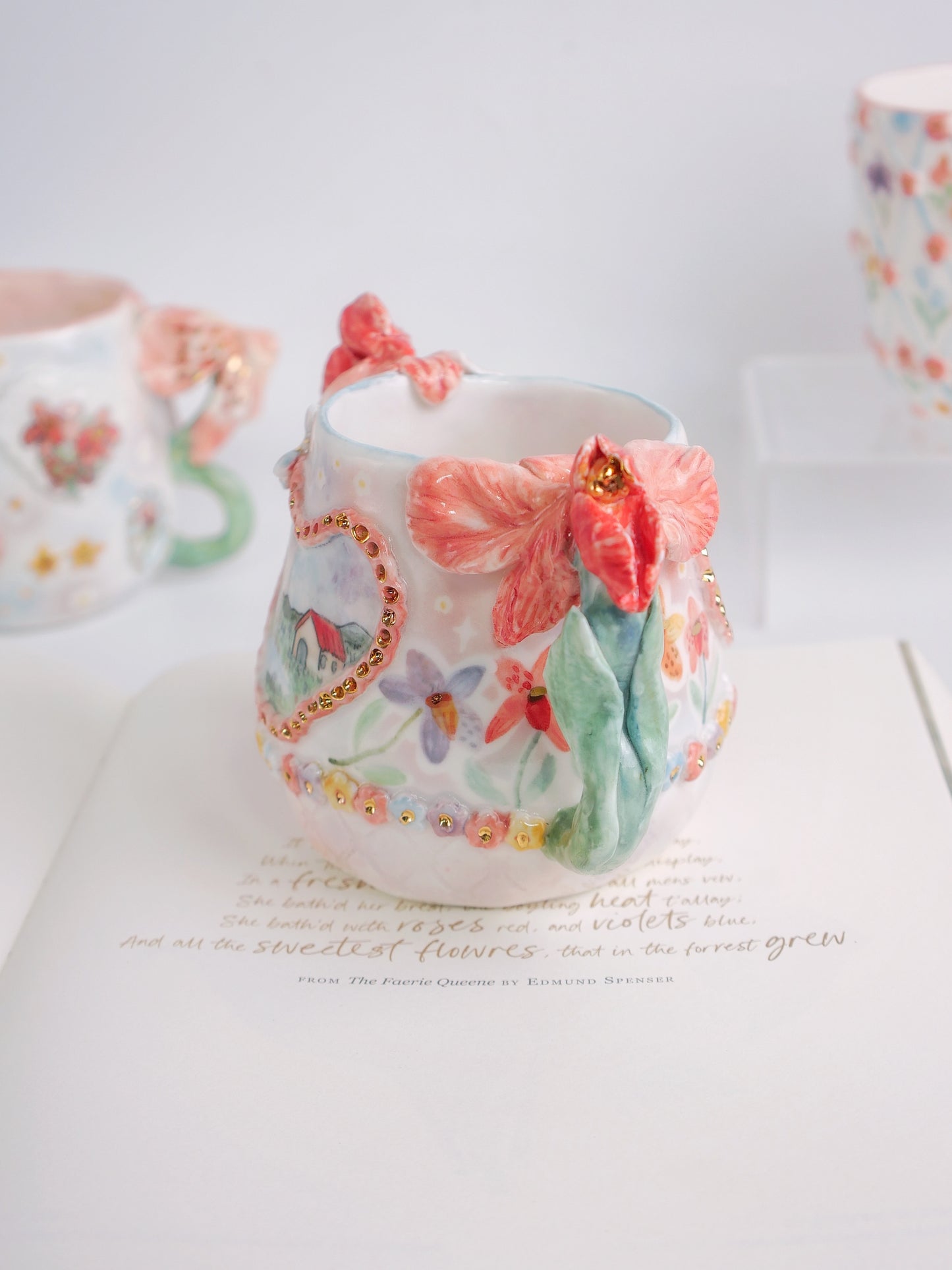 Pink orchid dream mug