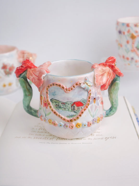 Pink orchid dream mug