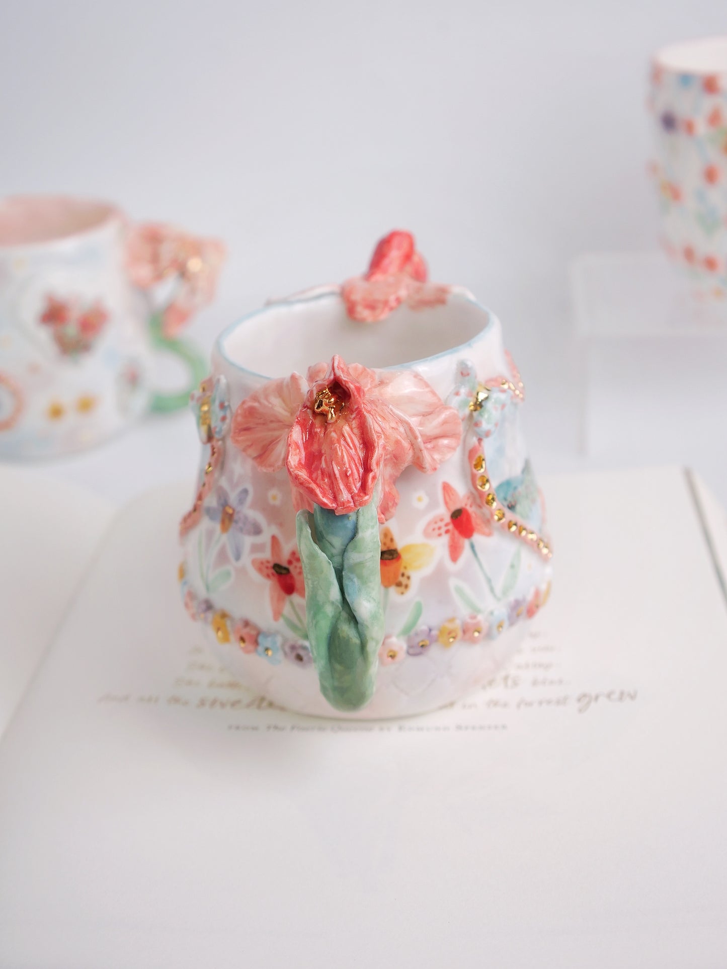 Pink orchid dream mug