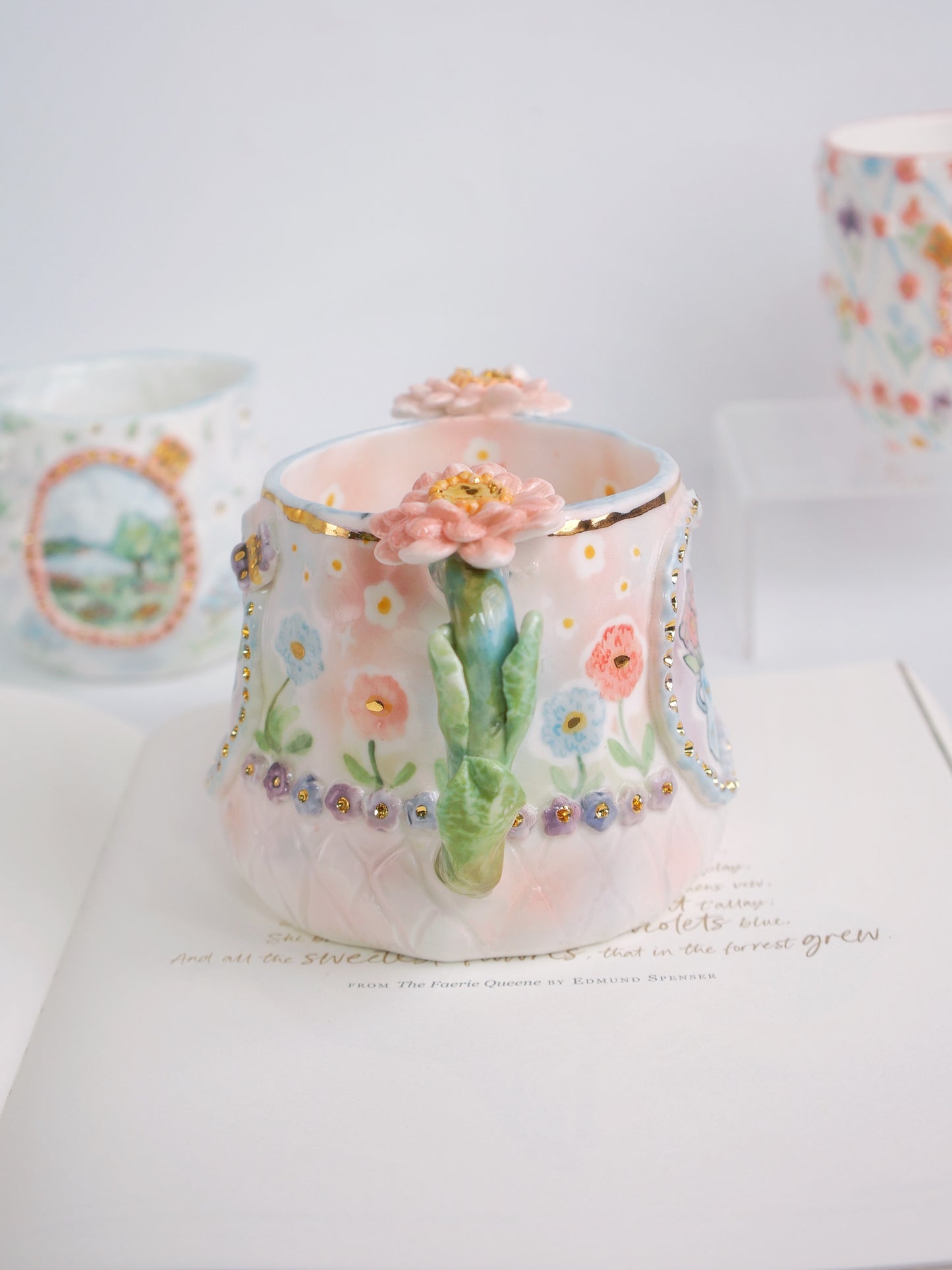 Little pink daisy mug