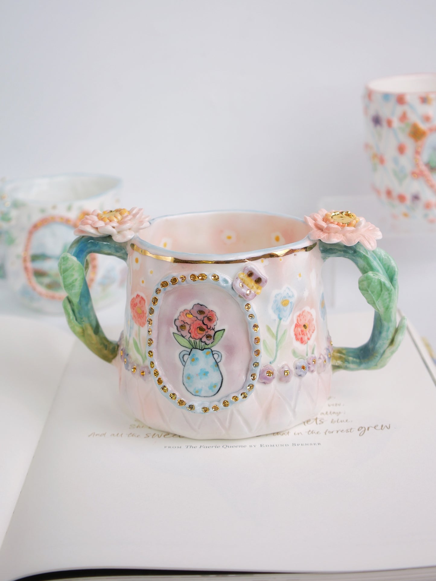 Little pink daisy mug