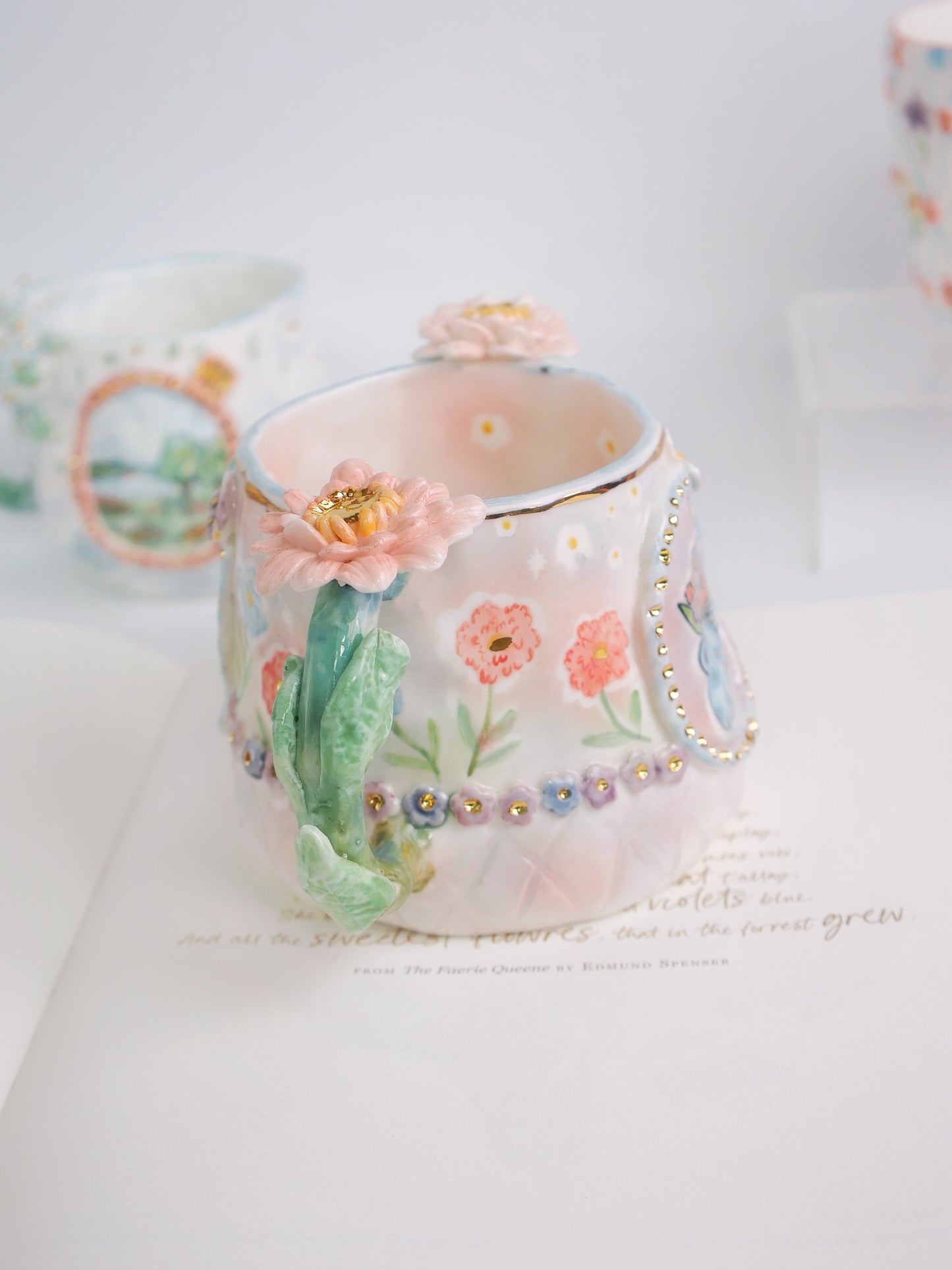 Little pink daisy mug