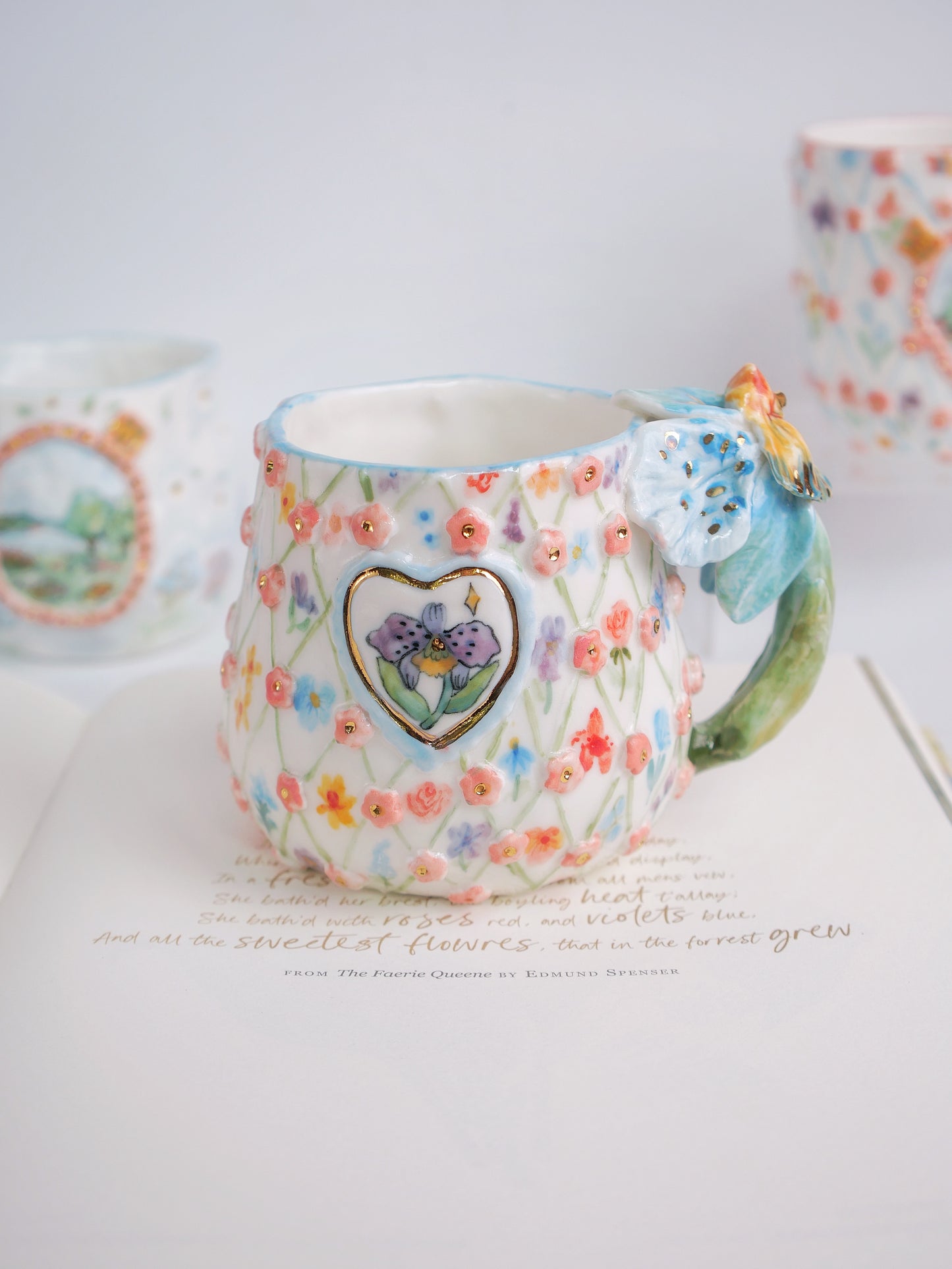 Midnight orchid mug