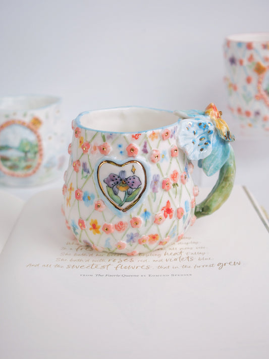Midnight orchid mug