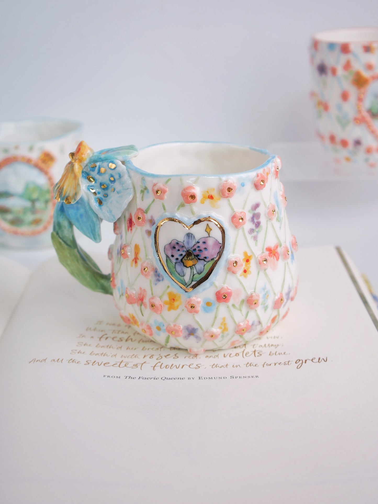 Midnight orchid mug