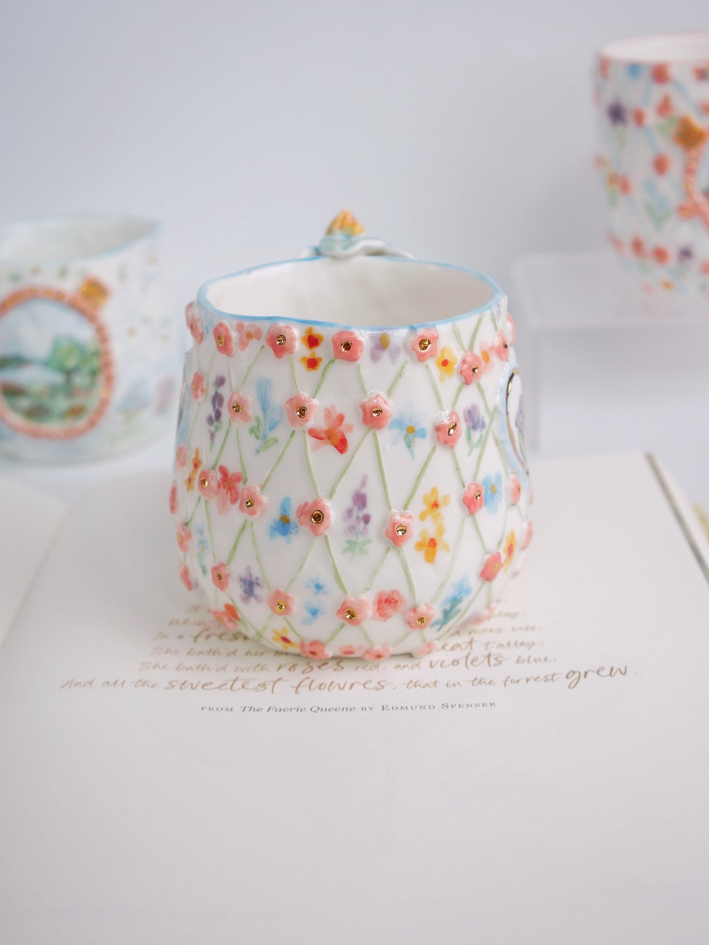 Midnight orchid mug