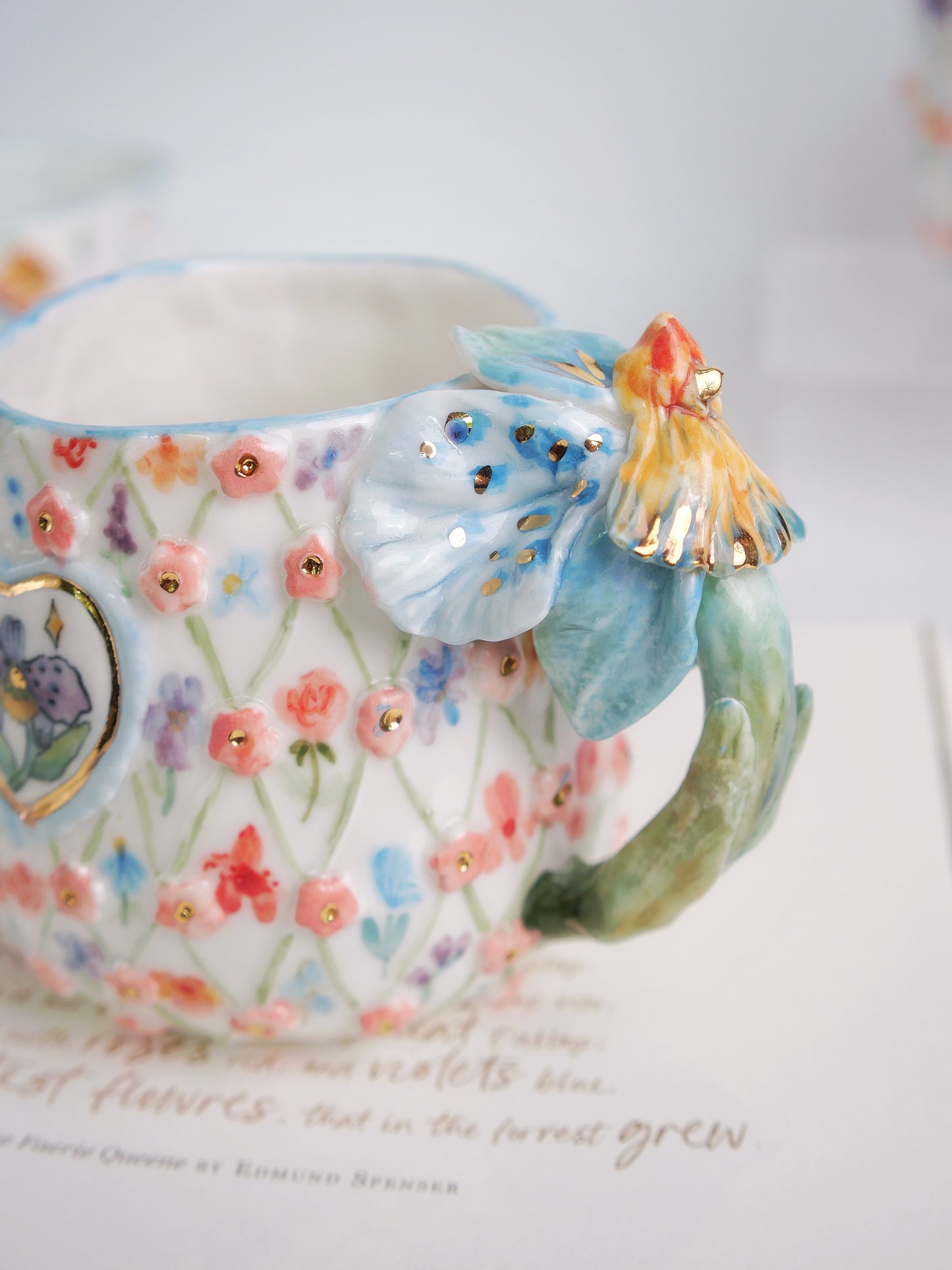 Midnight orchid mug