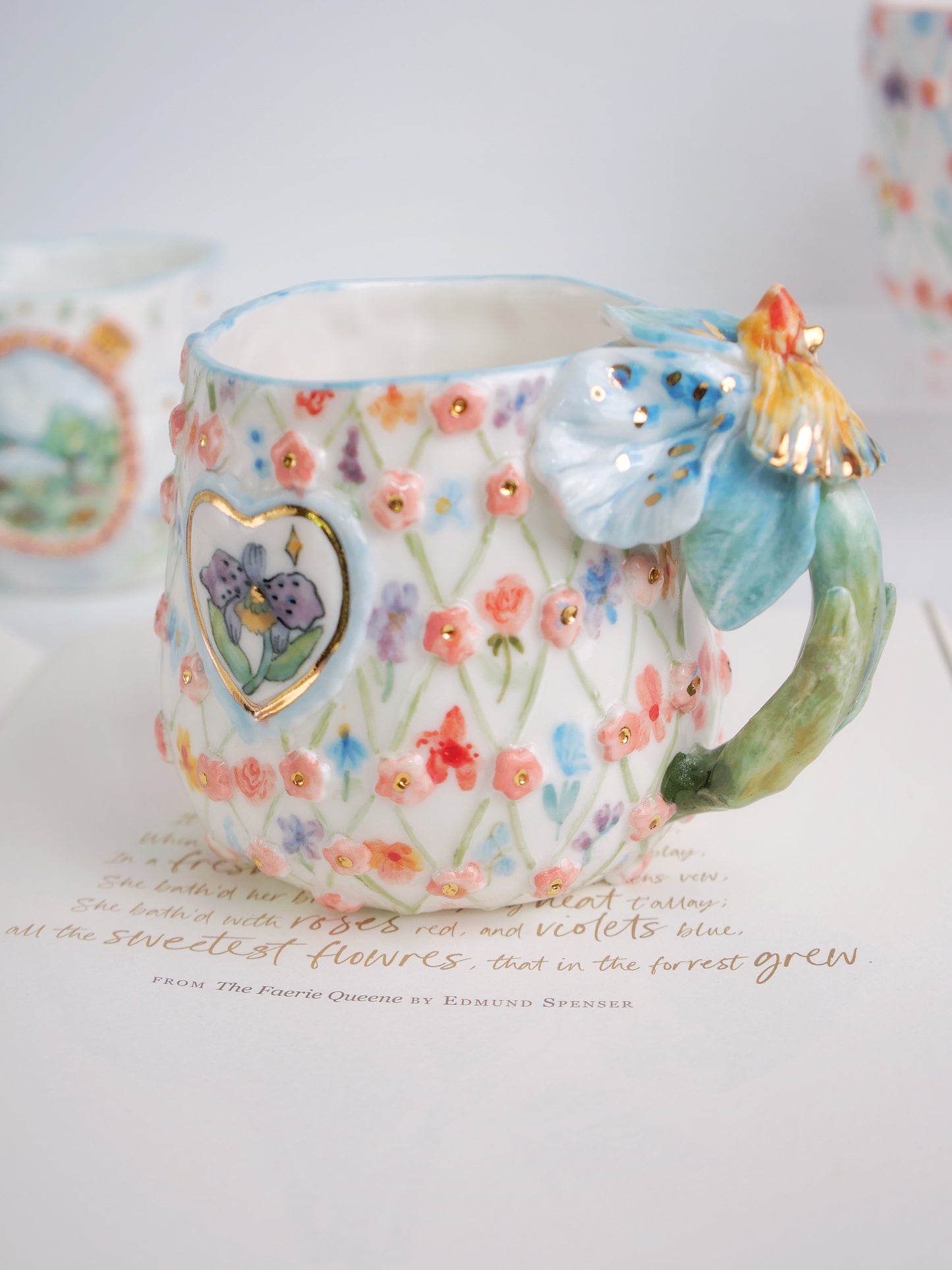 Midnight orchid mug