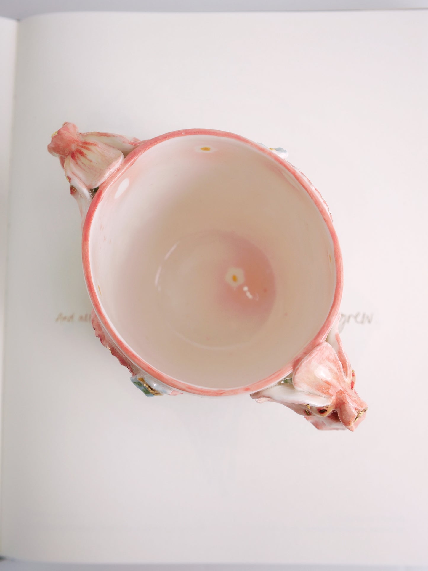 Pansy bloom mug