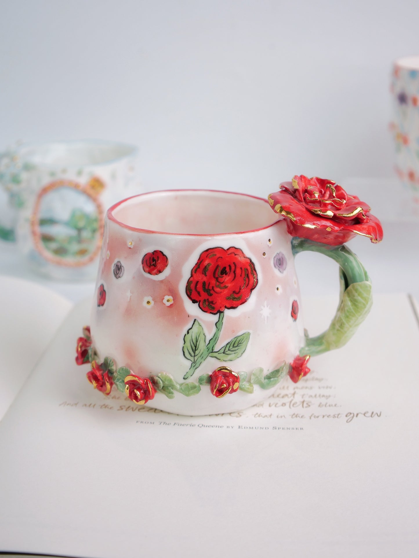 Wild rose mug