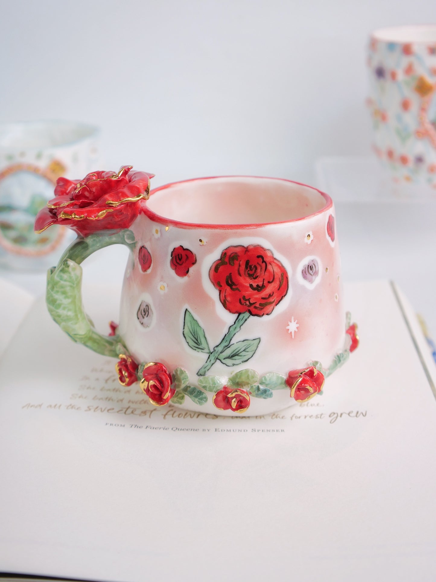 Wild rose mug