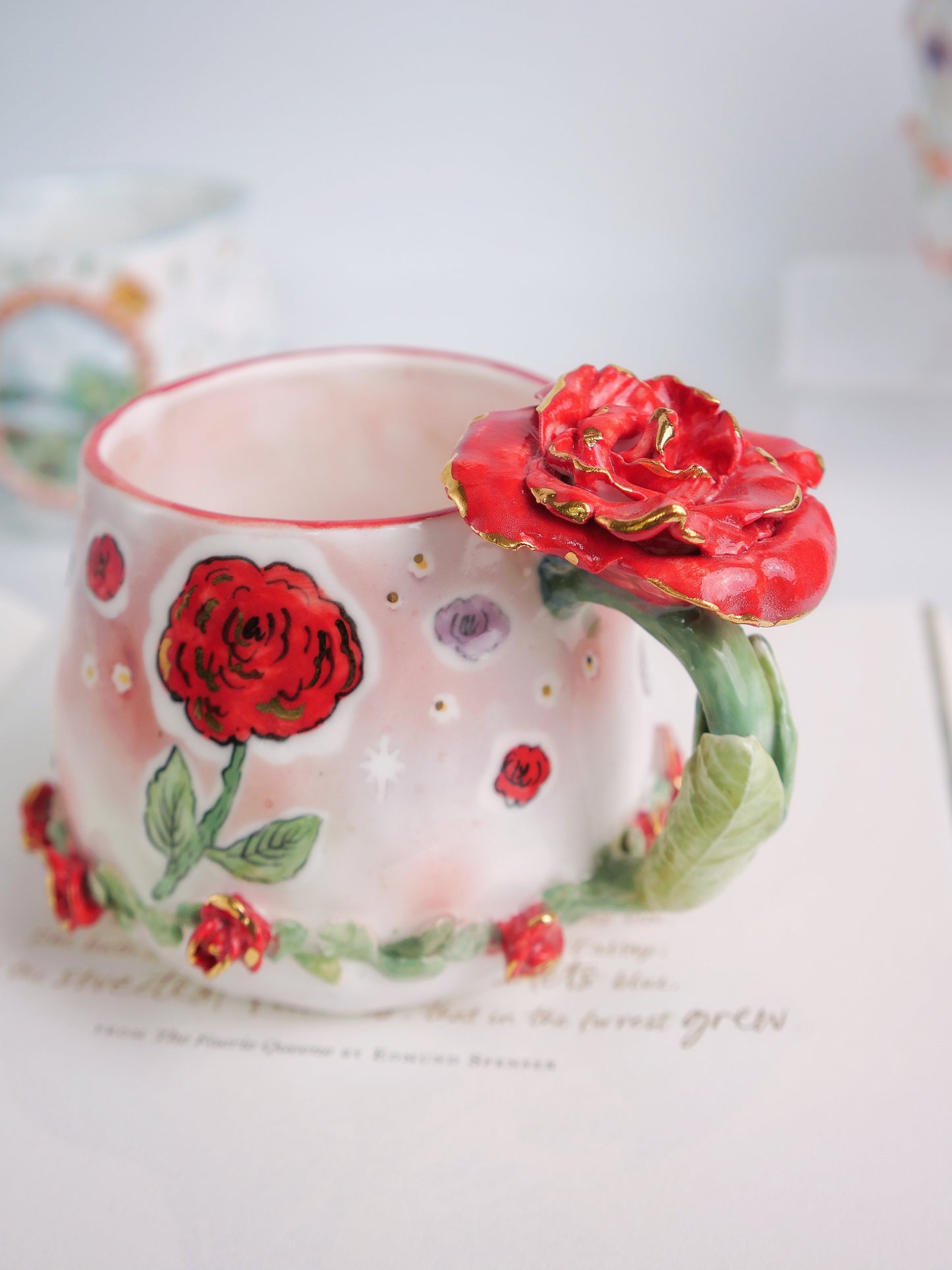 Wild rose mug