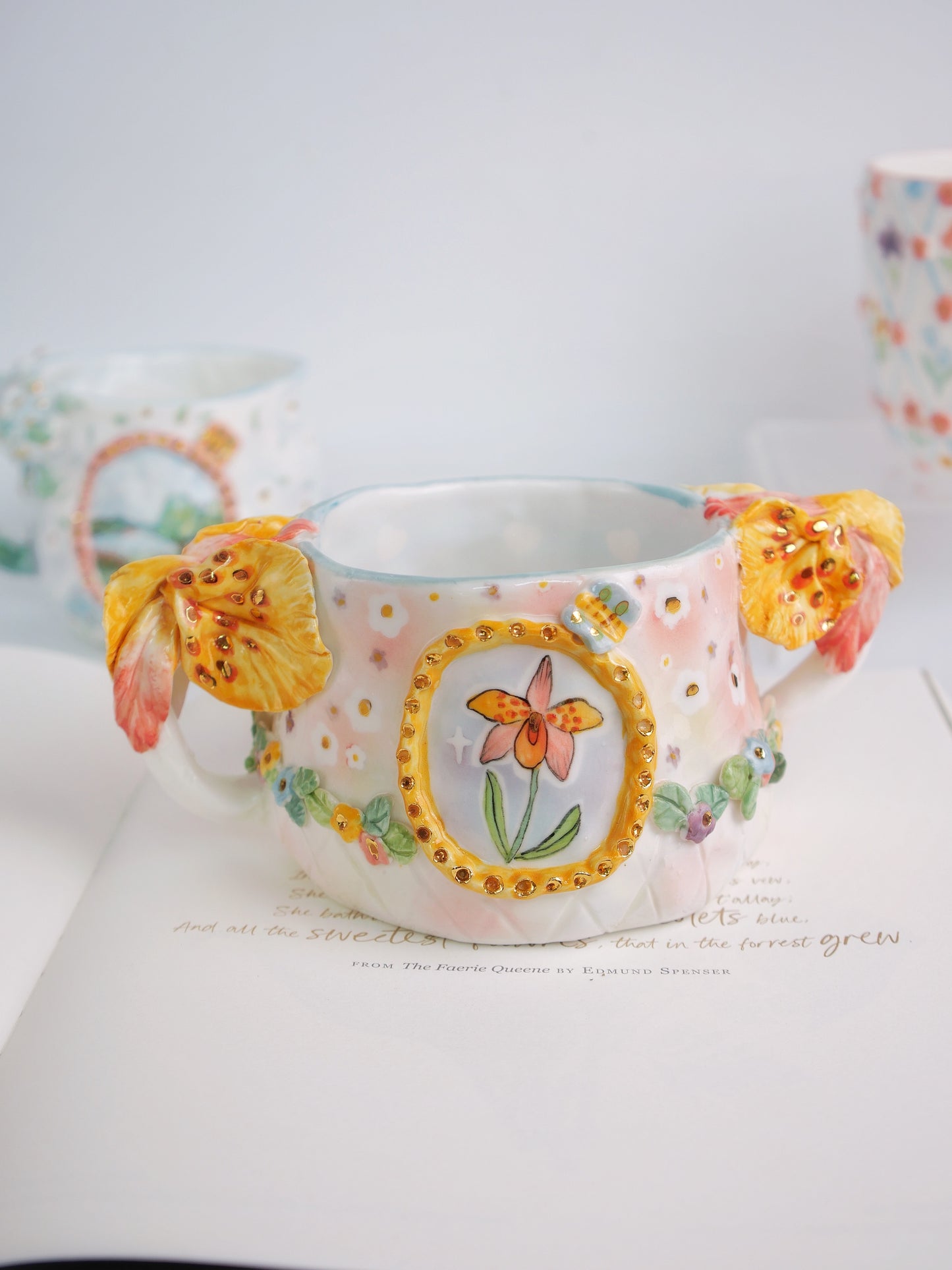 Morning orchid mug