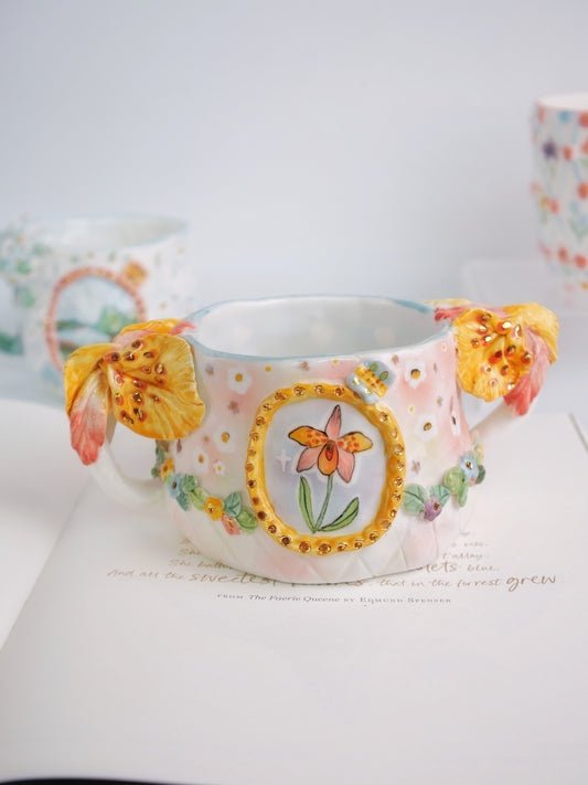 Morning orchid mug