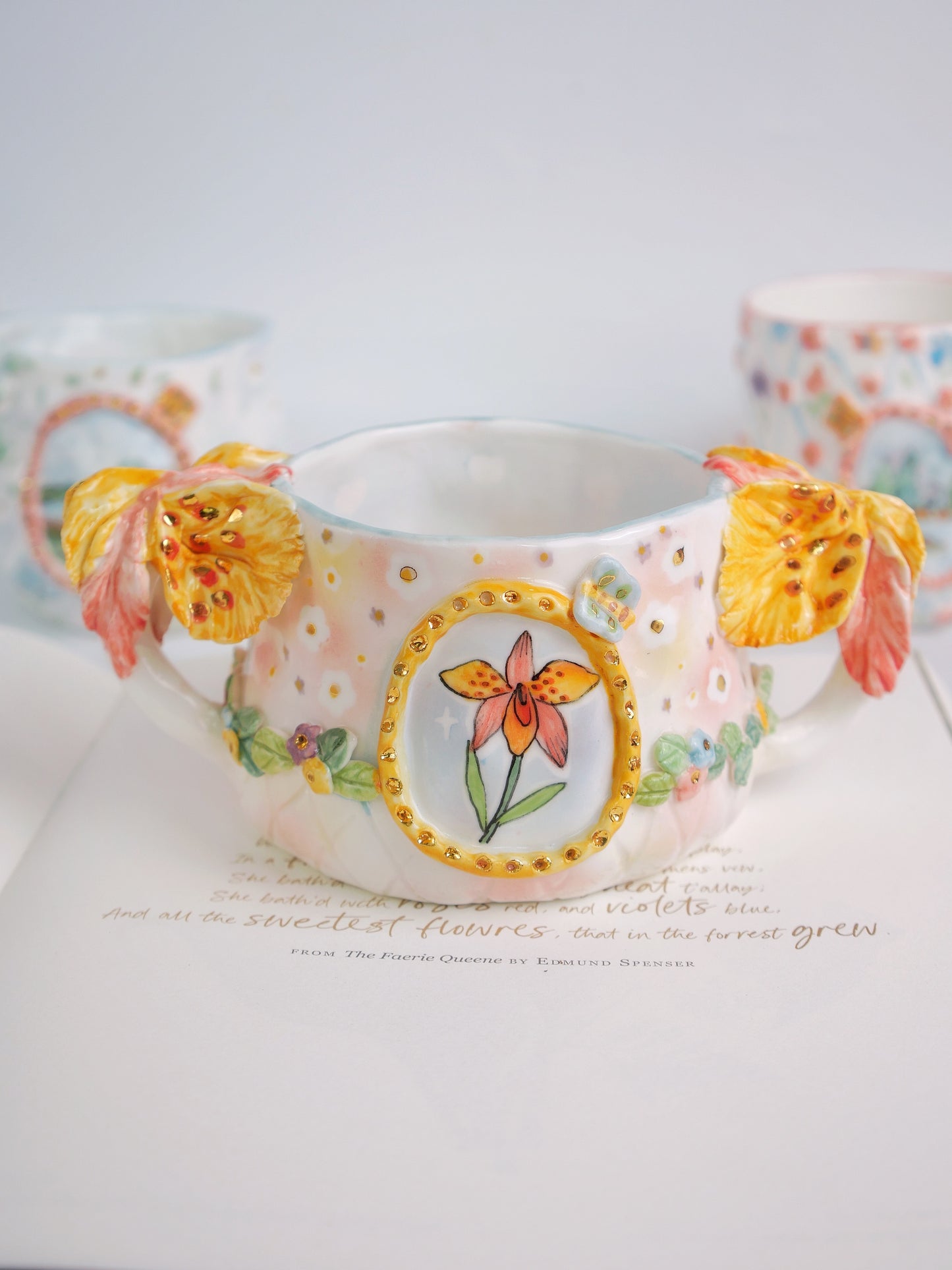 Morning orchid mug