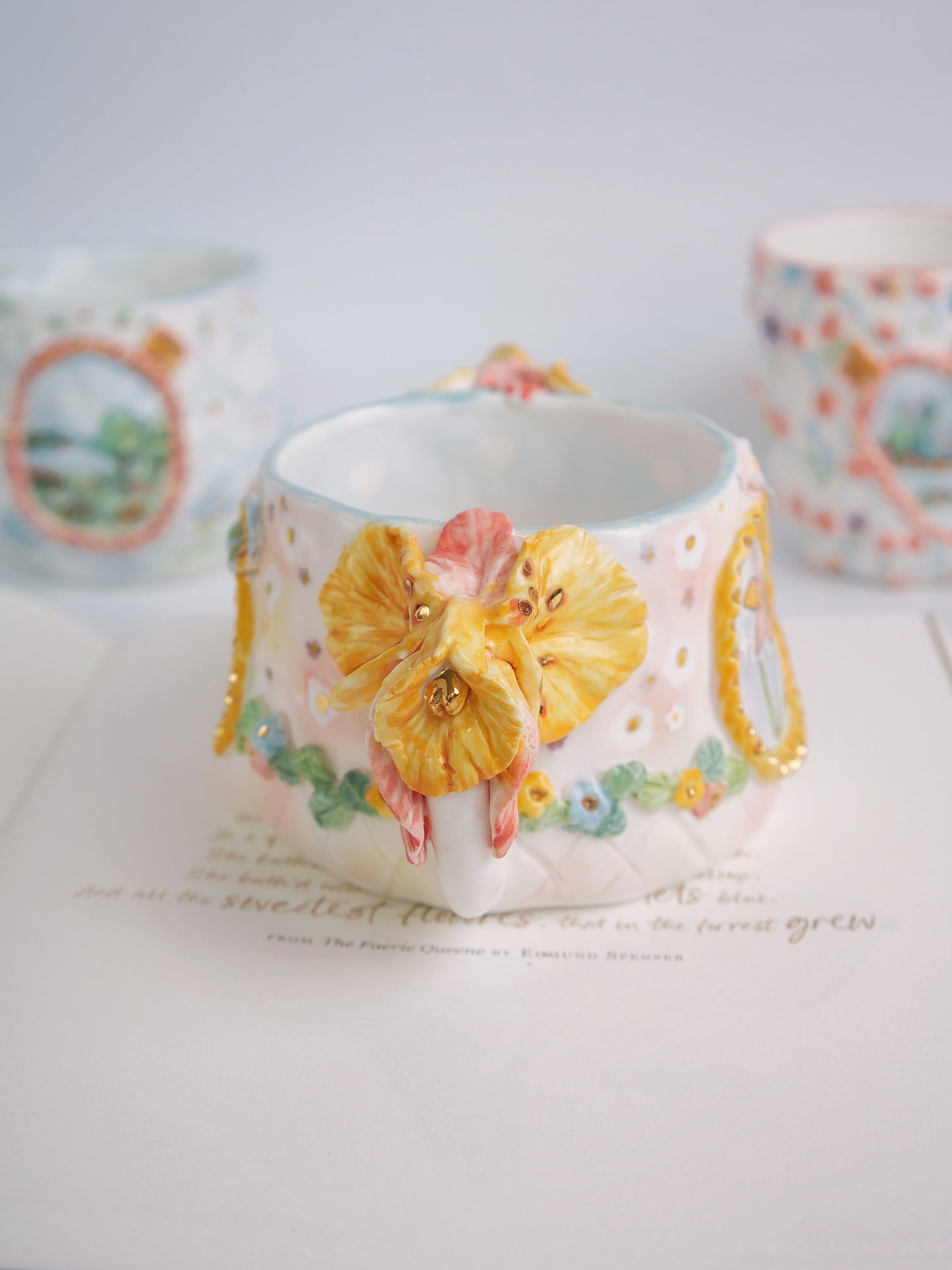 Morning orchid mug