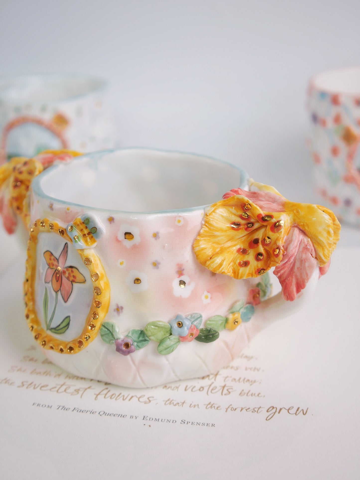 Morning orchid mug
