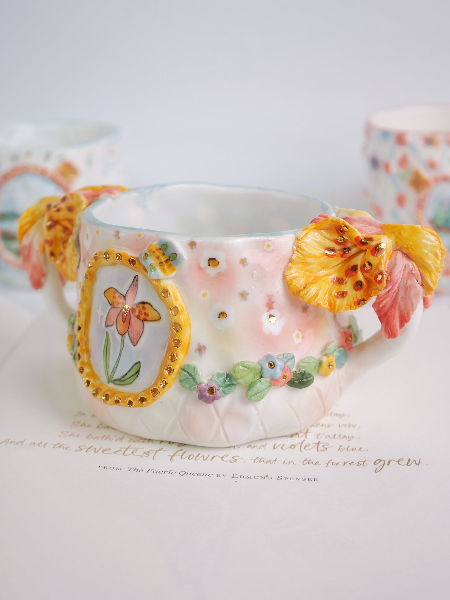 Morning orchid mug