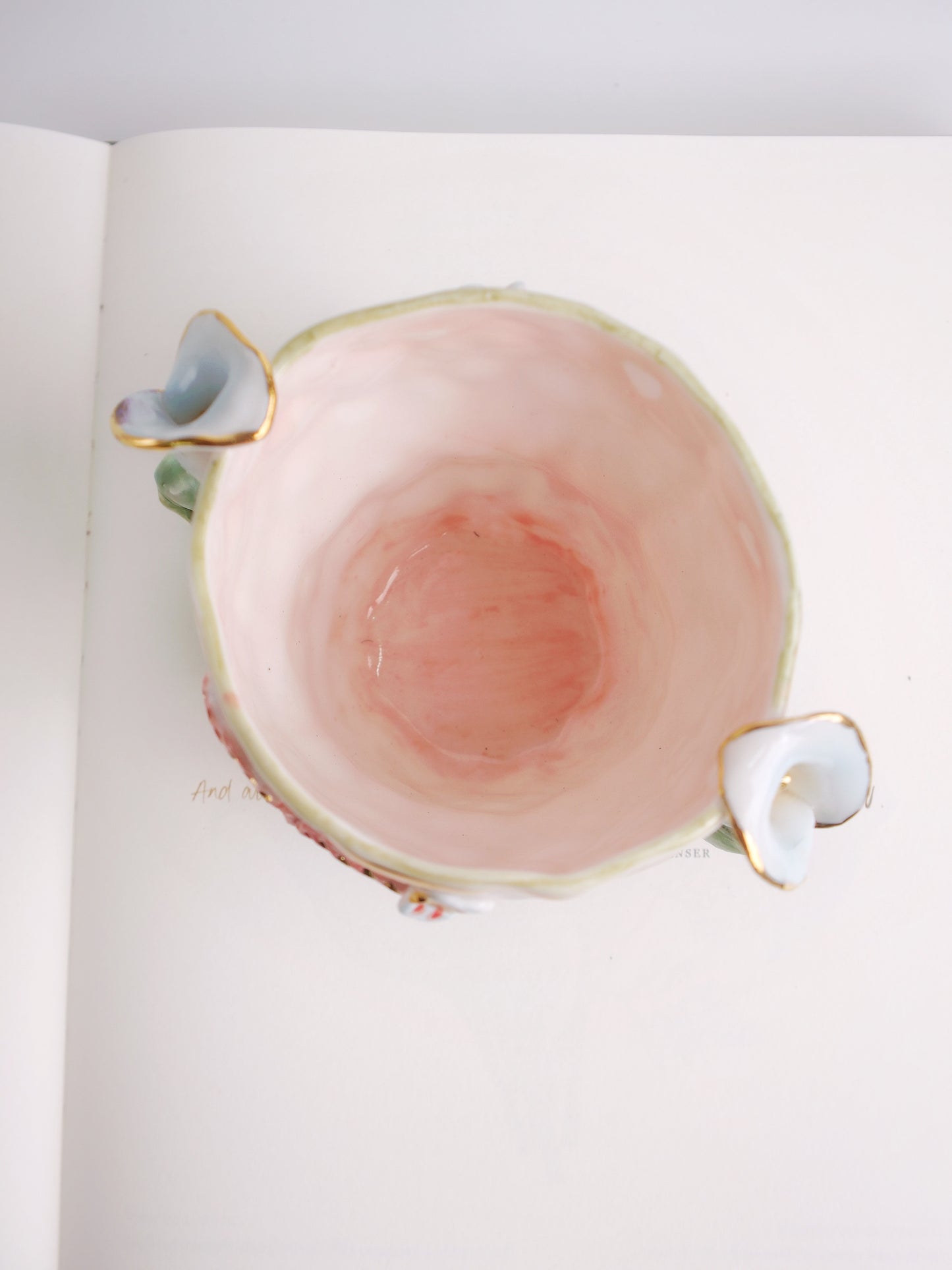 Calla lily heart mug