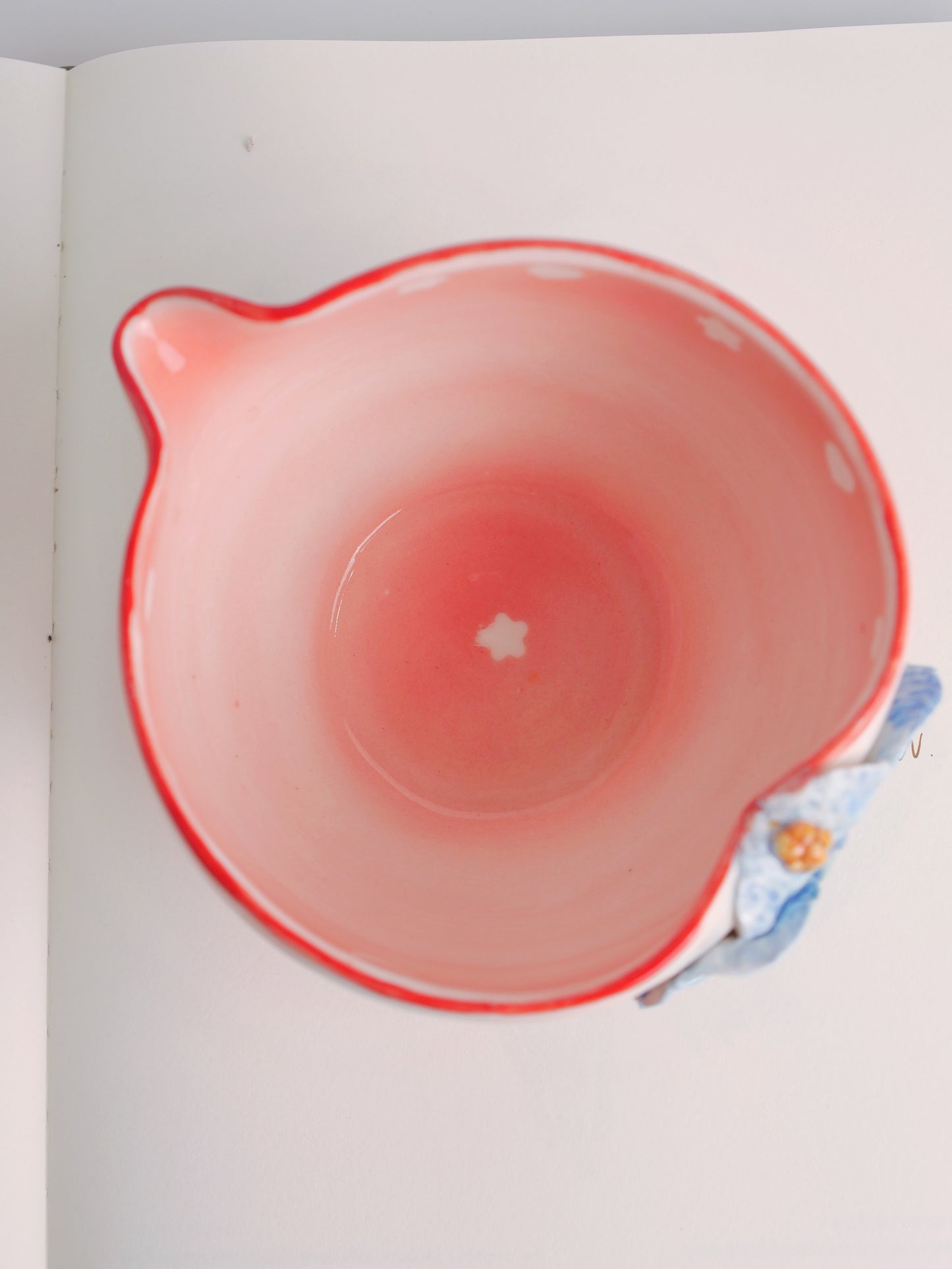 Red hibiscus matcha bowl
