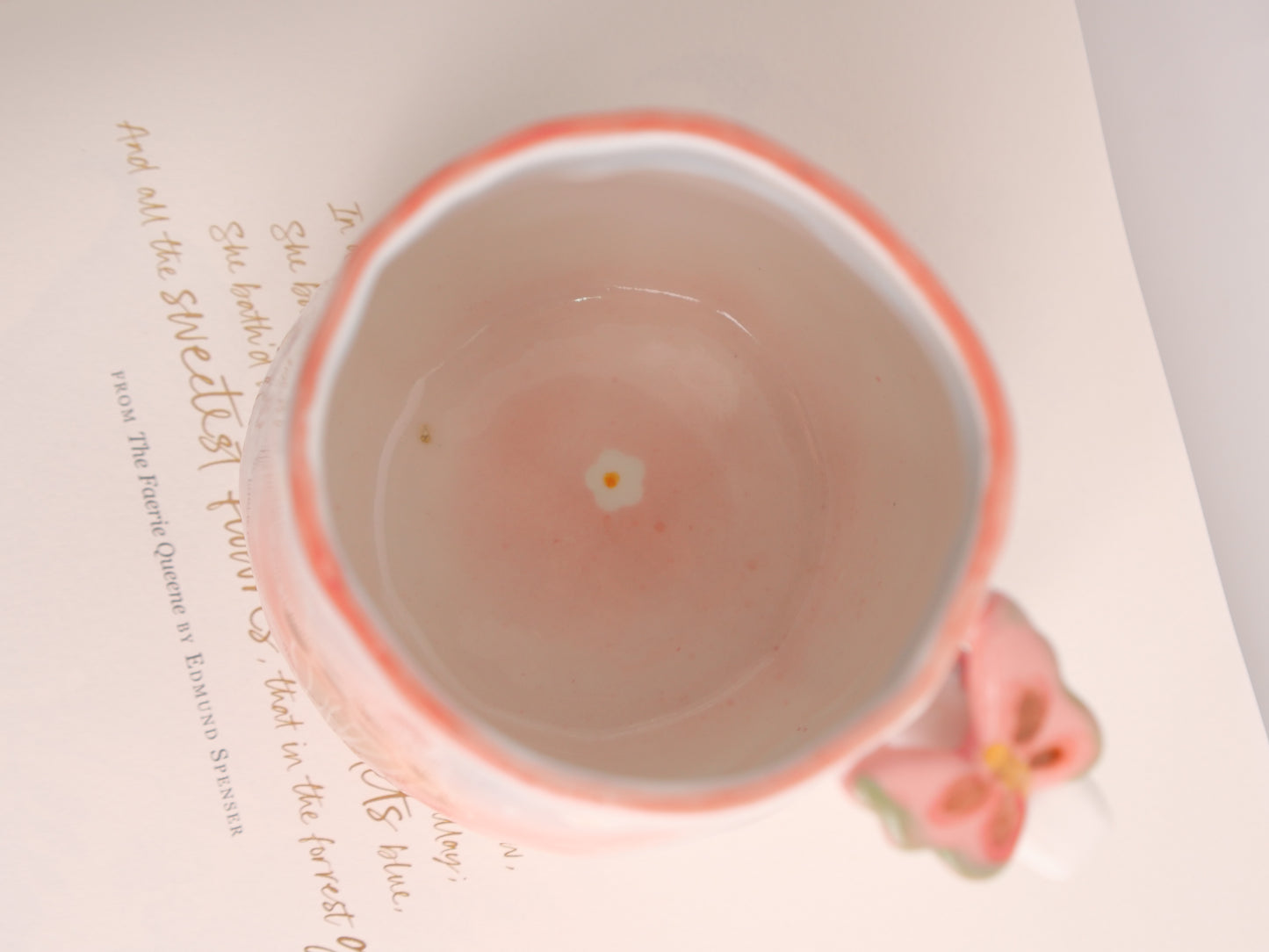 Pink lily mug