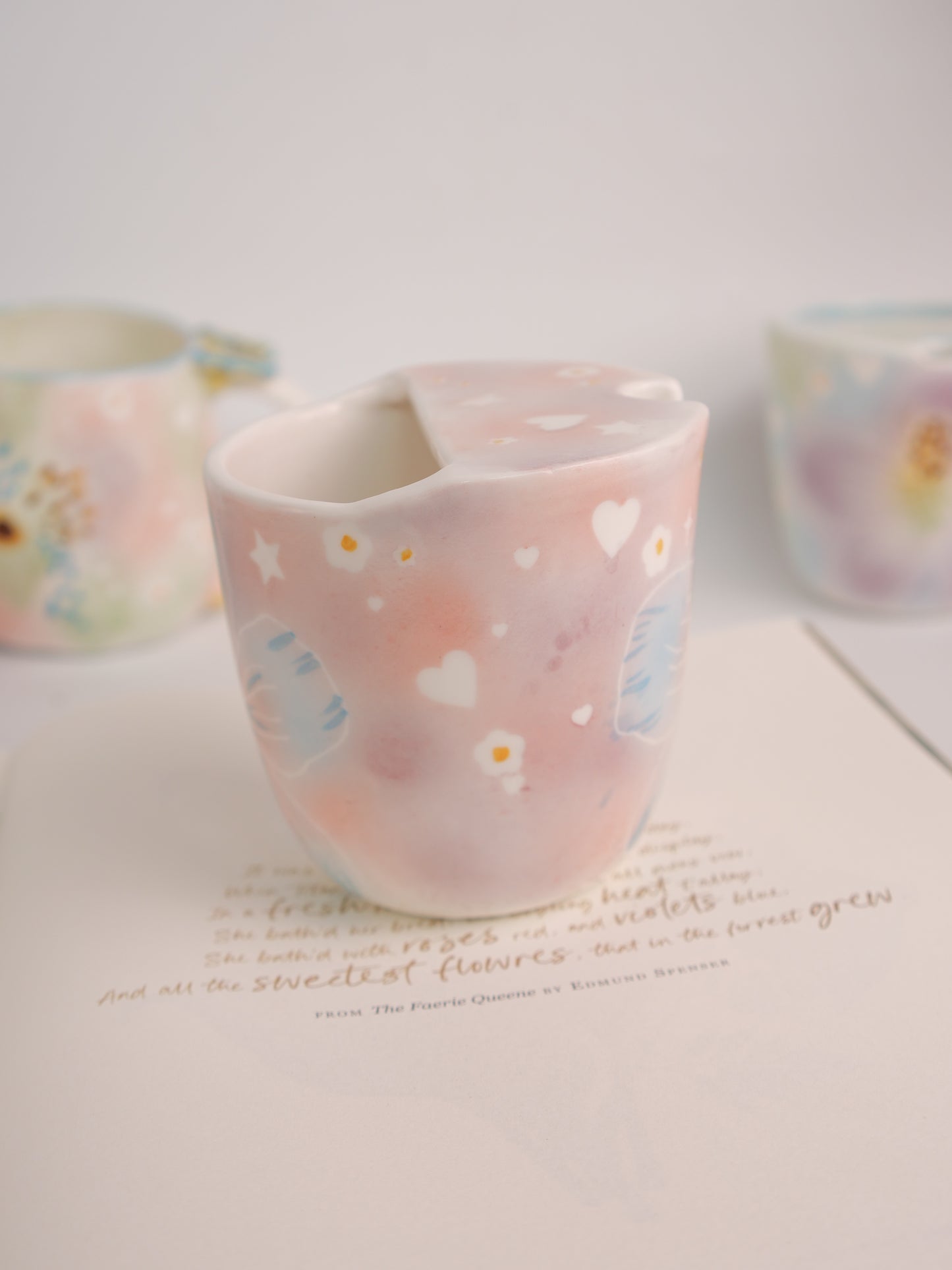 Blue hibiscus sip cup