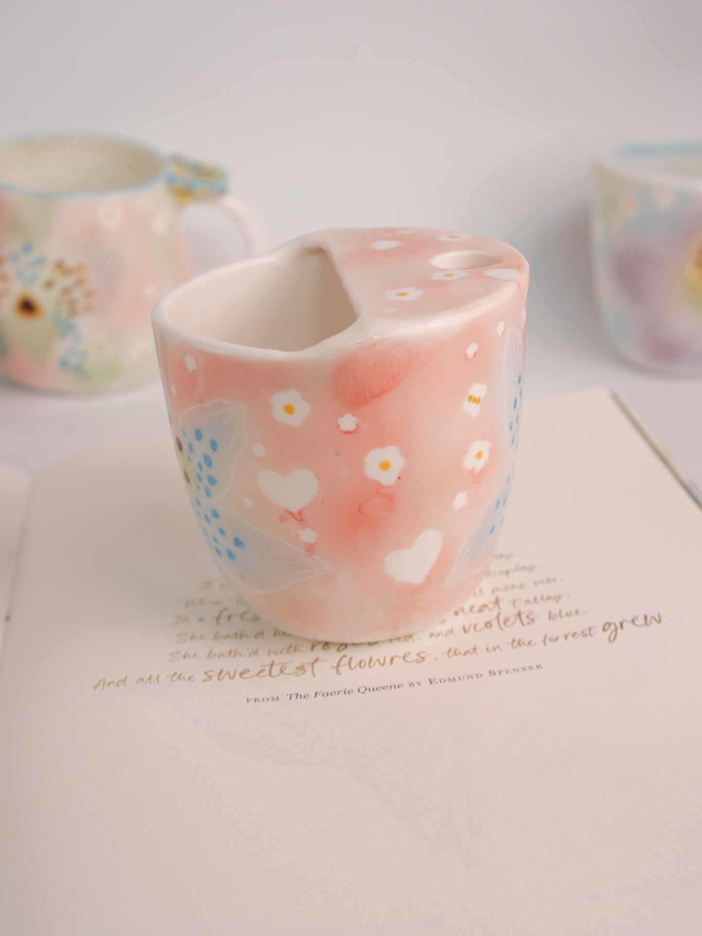 Blue lily sip cup