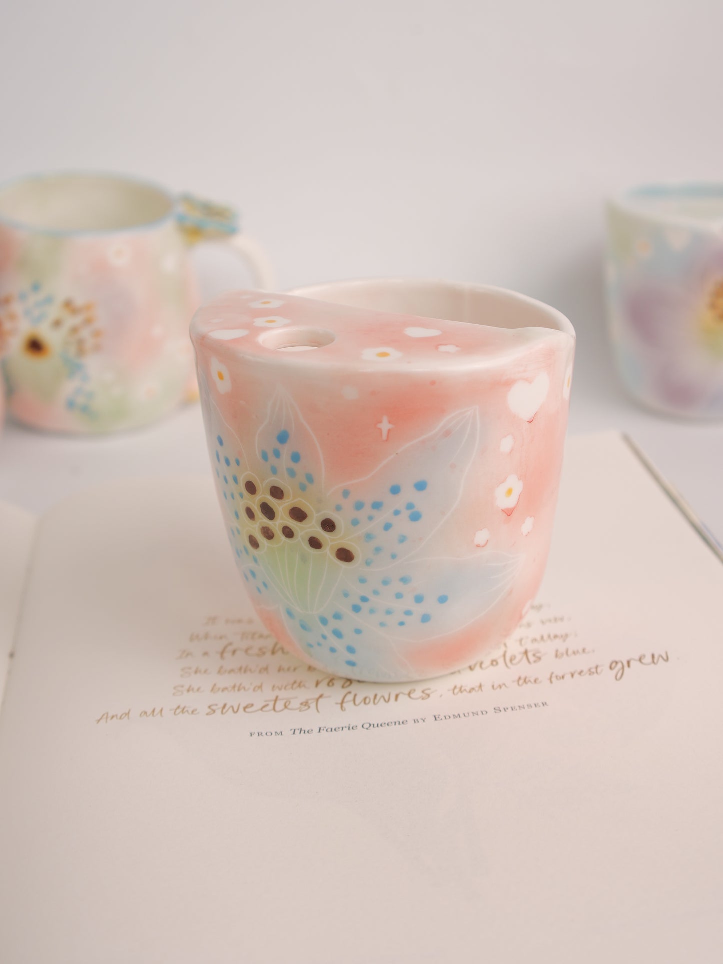 Blue lily sip cup